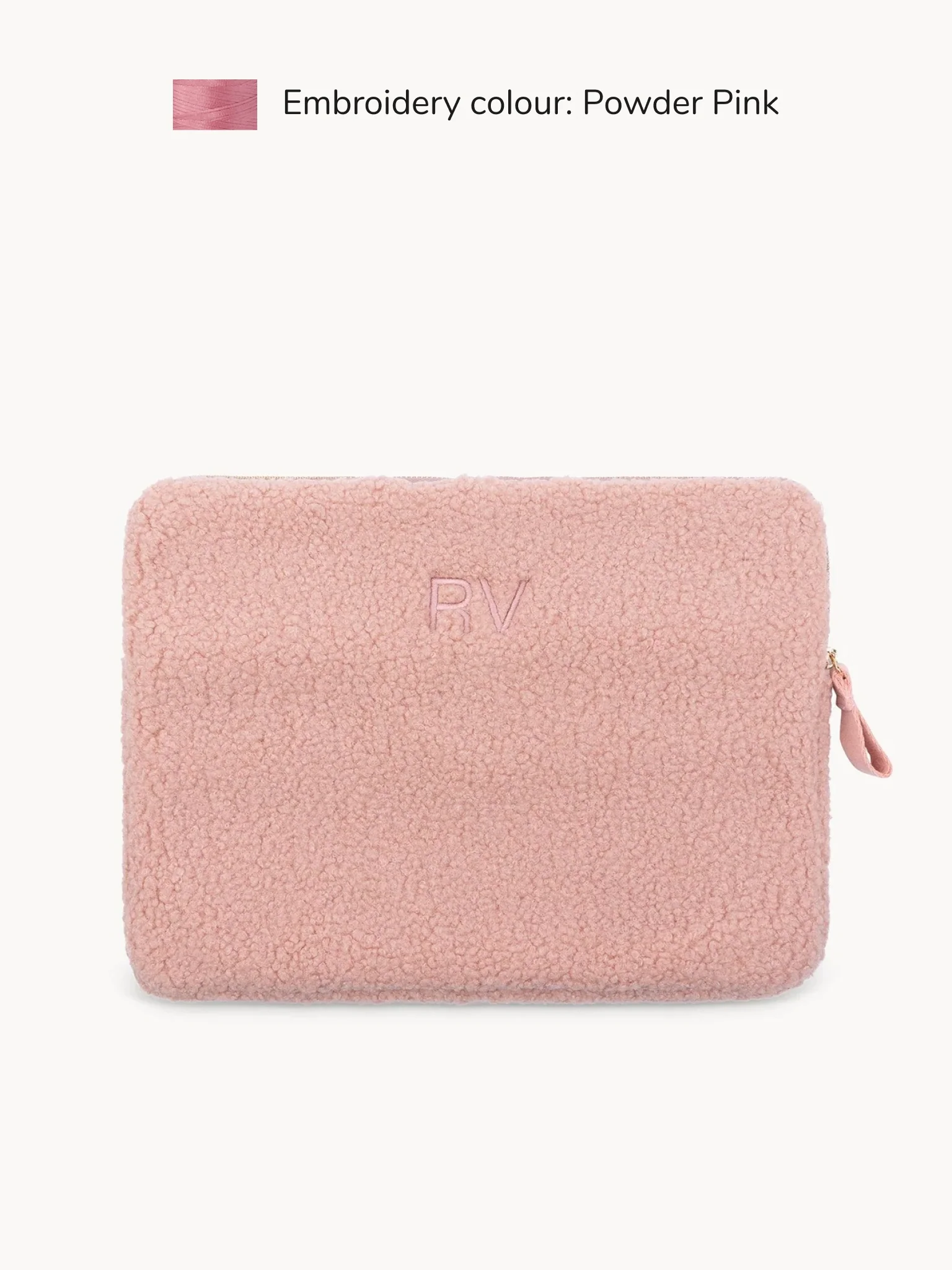 Teddy Laptop Pouch Powder Pink - Image 2