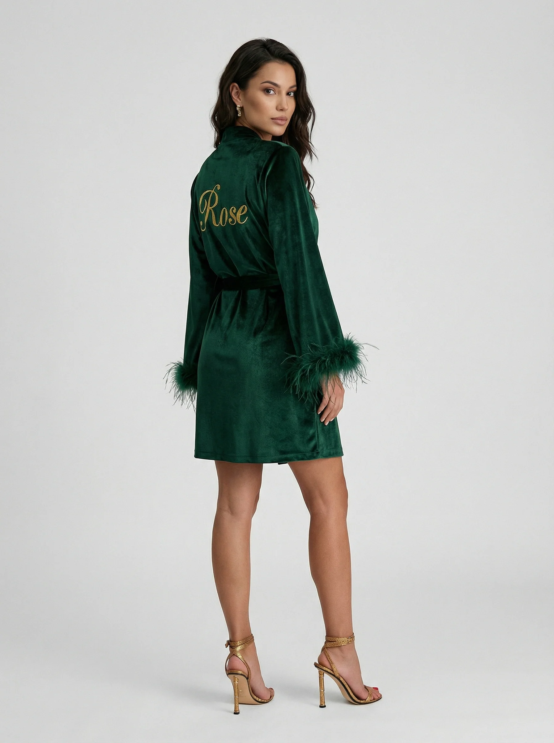 Kimono Feather Emerald Green - Image 3