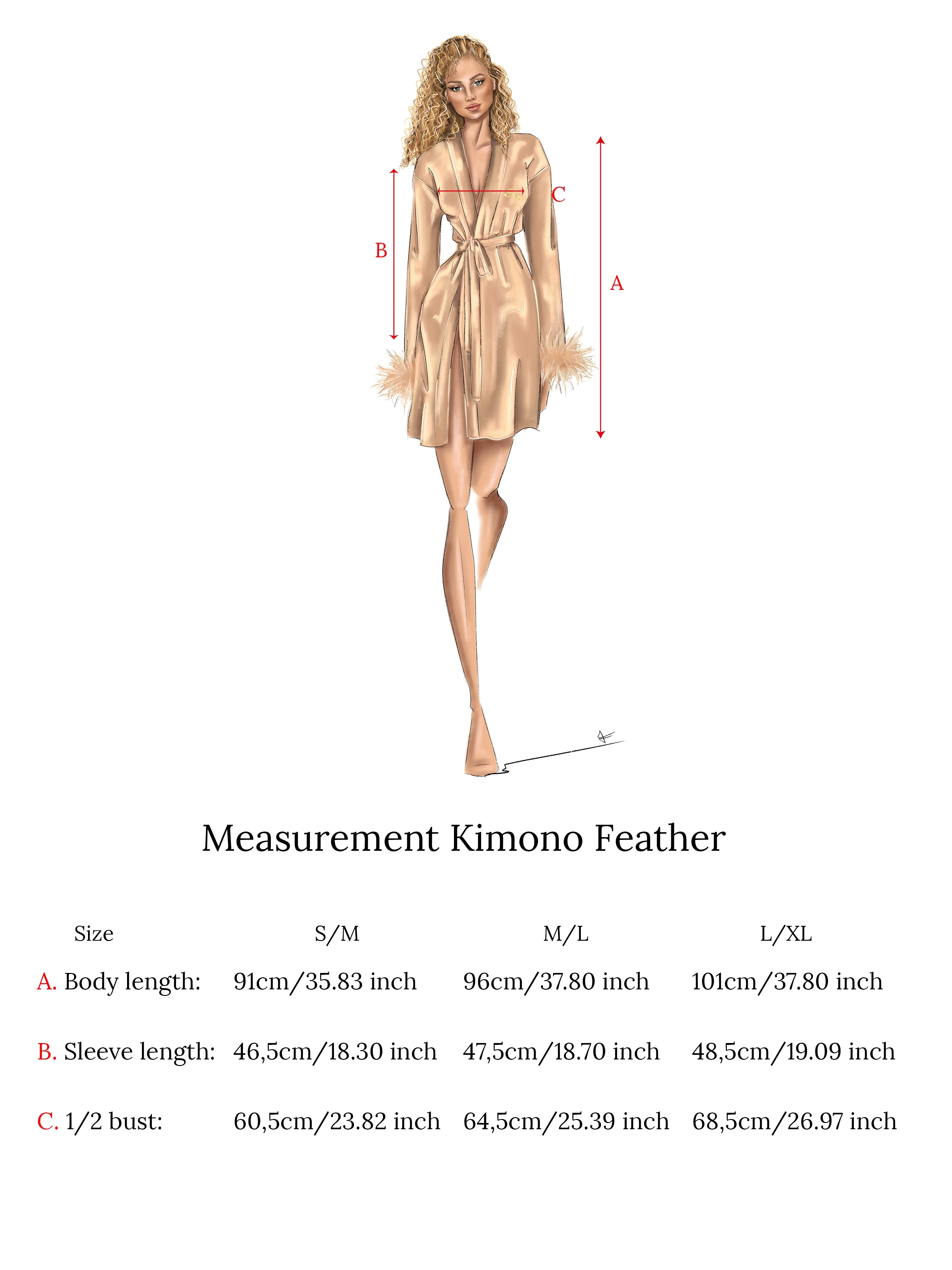 Kimono Feather Nude - Image 9