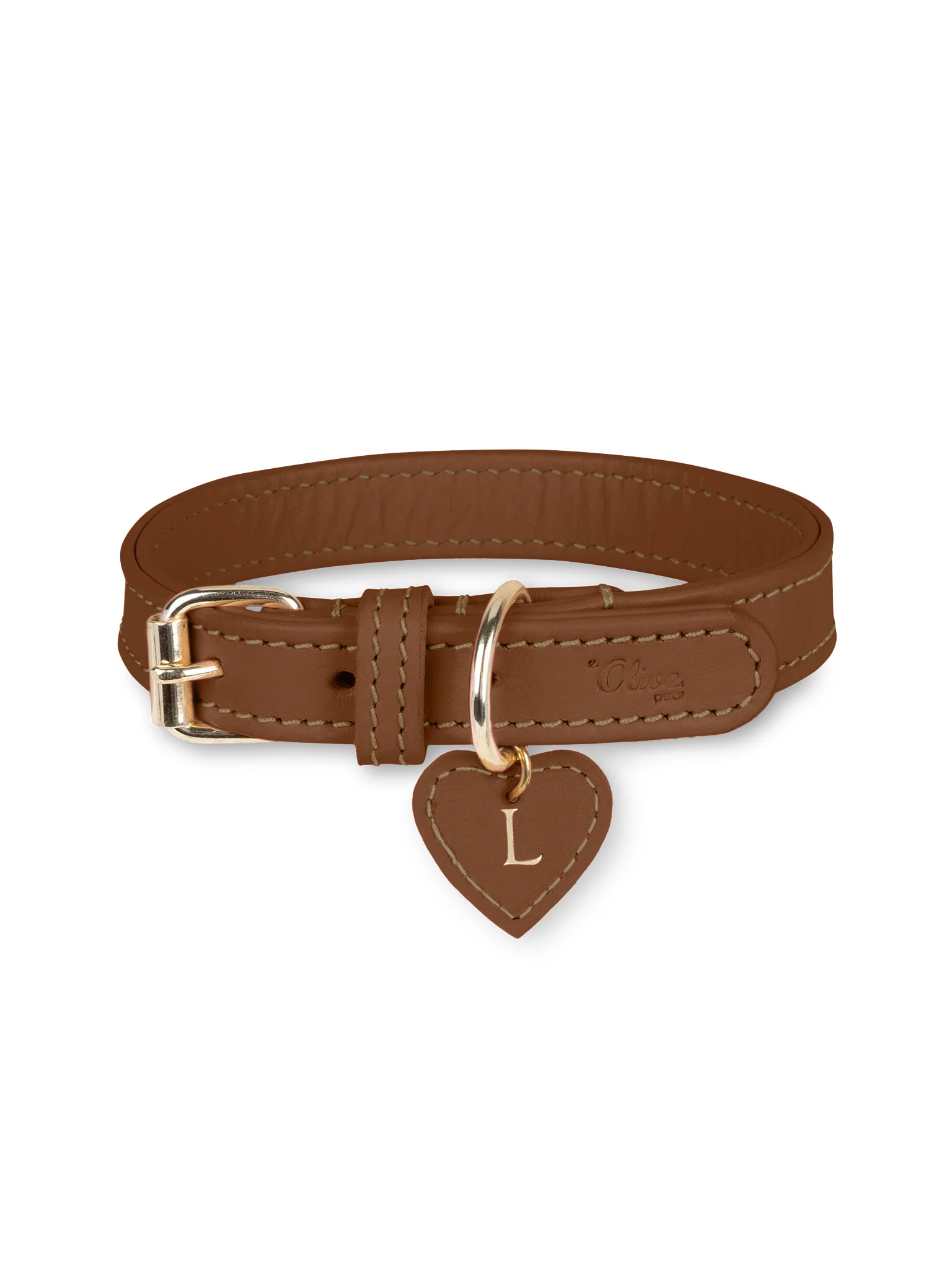 Hondenhalsband Leer Bruin - Image 3