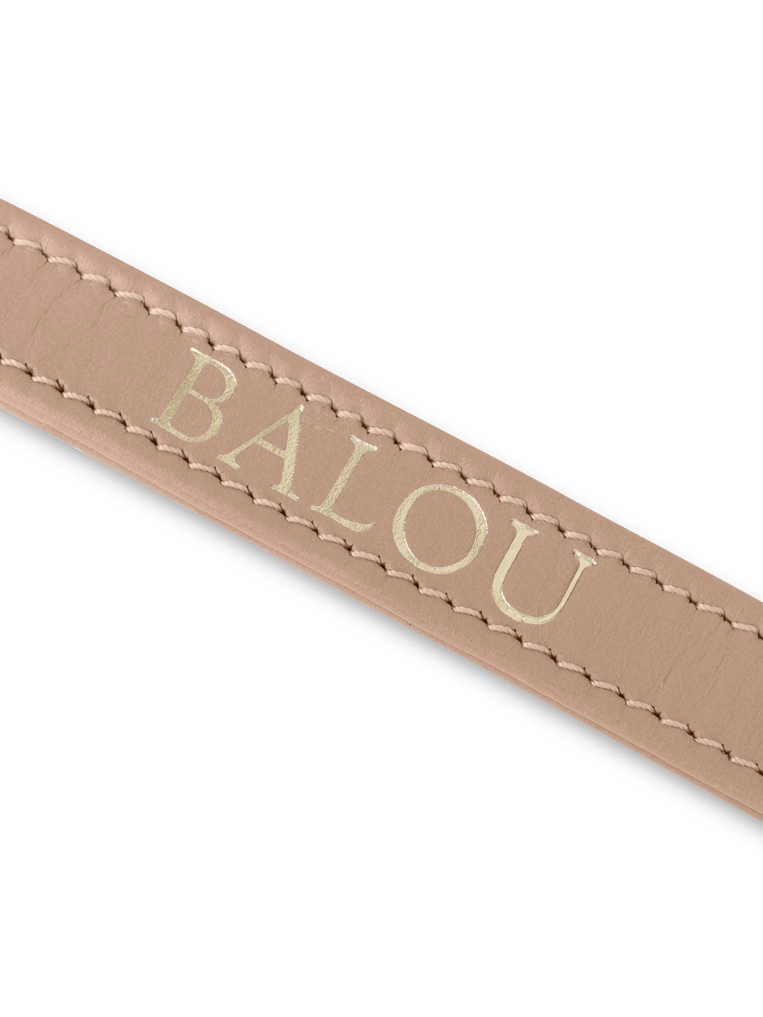Hondenriem Leer Beige - Image 3