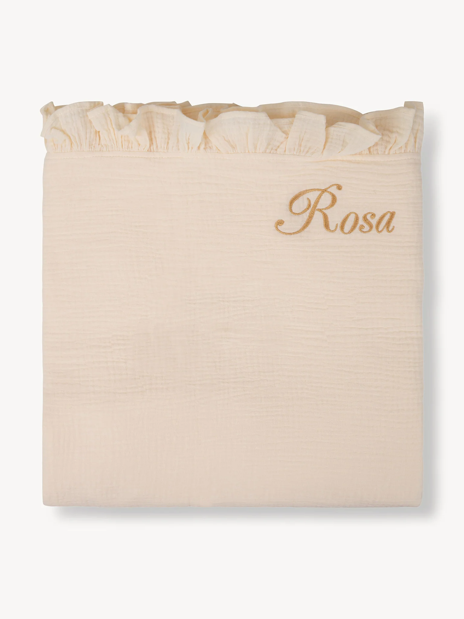 Hydrofieledoek Ruffle Cream