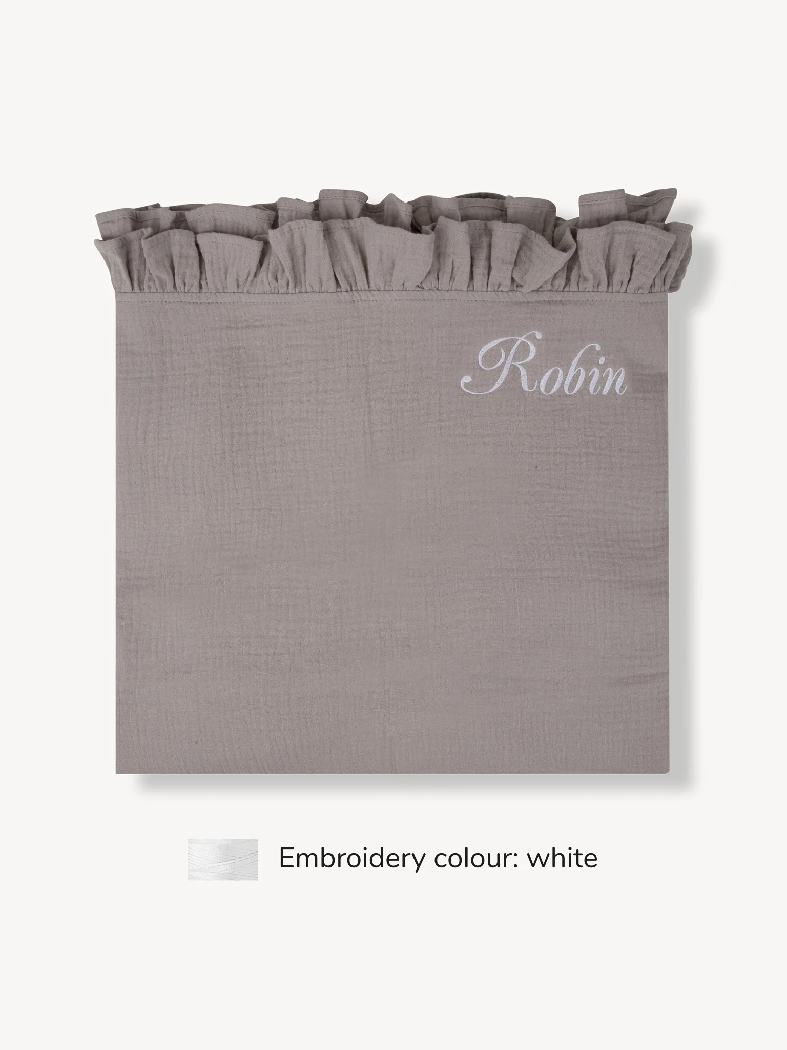 Hydrofieledoek Ruffle Grey - Image 2