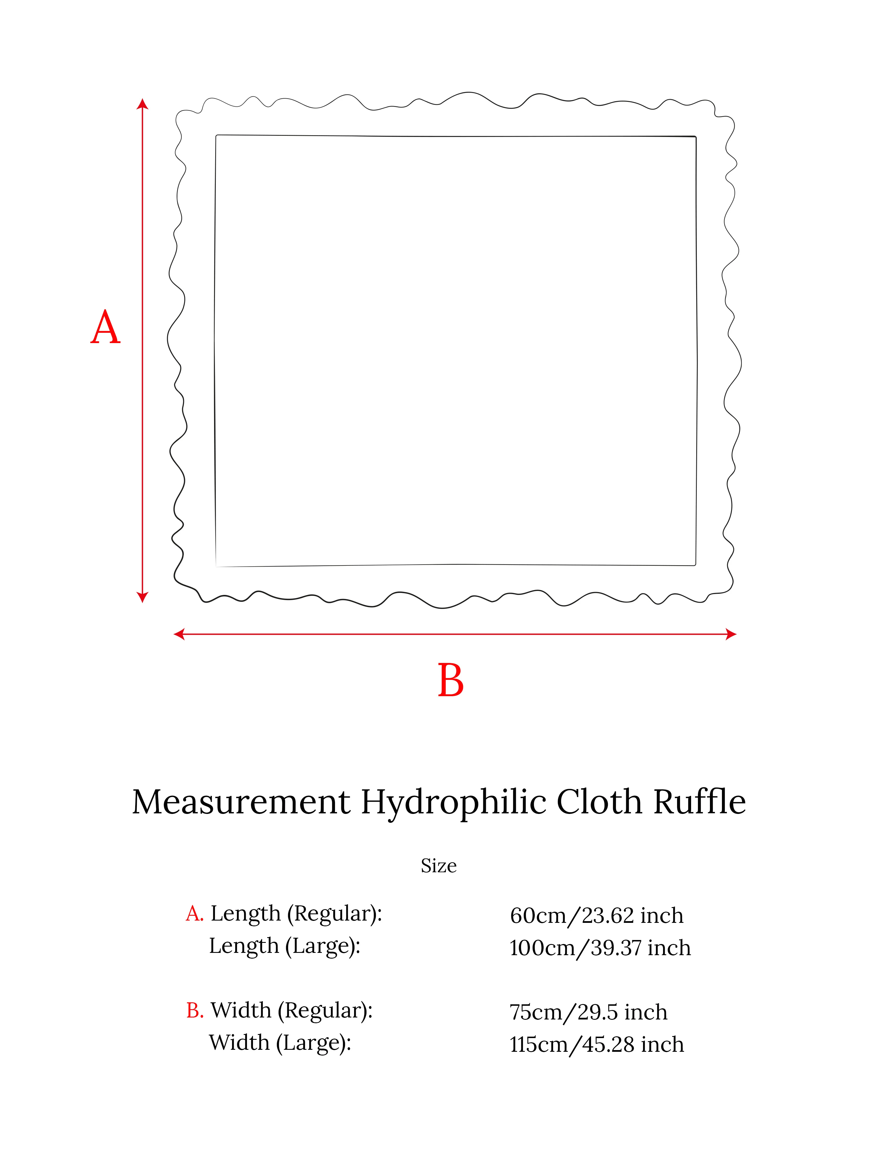 Hydrofieledoek Ruffle Light Blue - Image 7