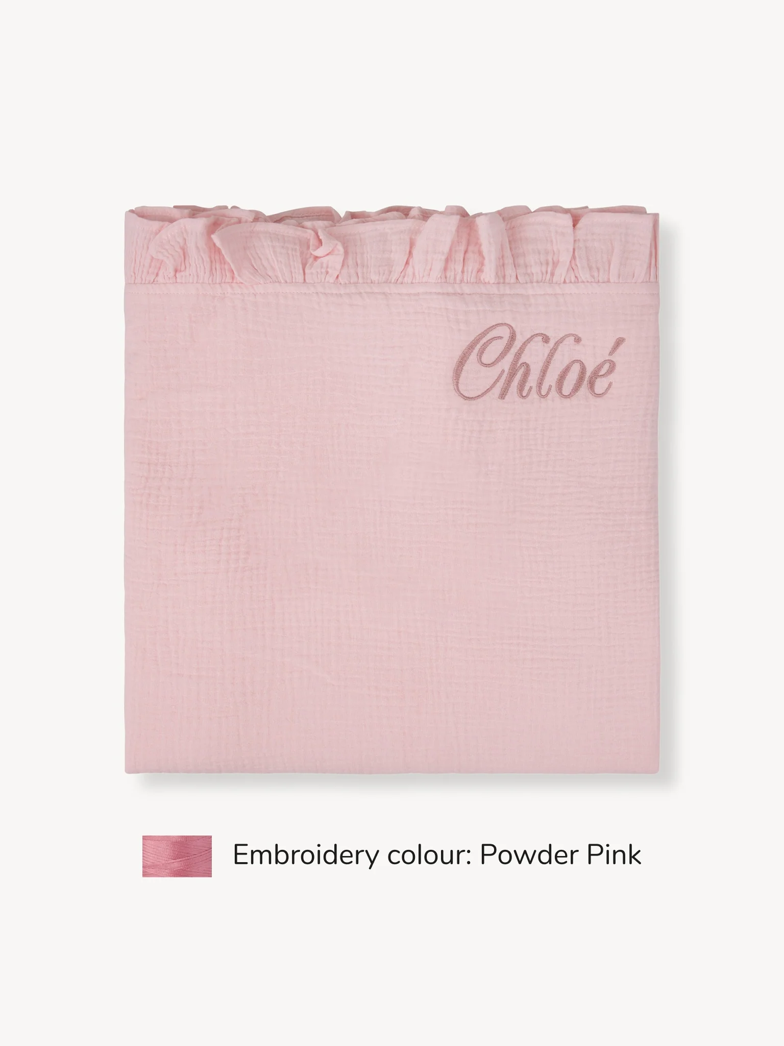 Hydrofieledoek Ruffle Light Pink - Image 2