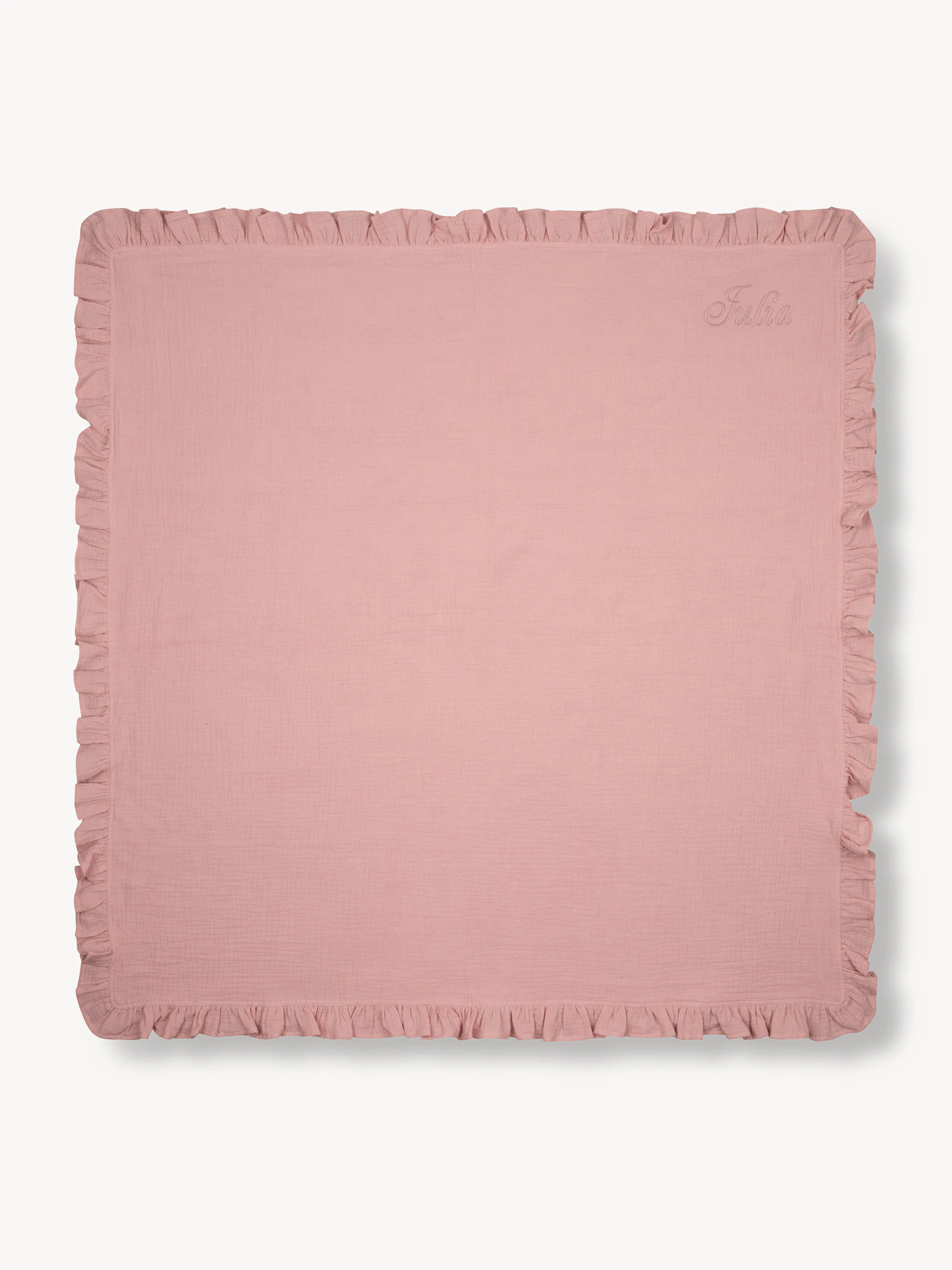 Hydrofieledoek Ruffle Old Pink - Image 5