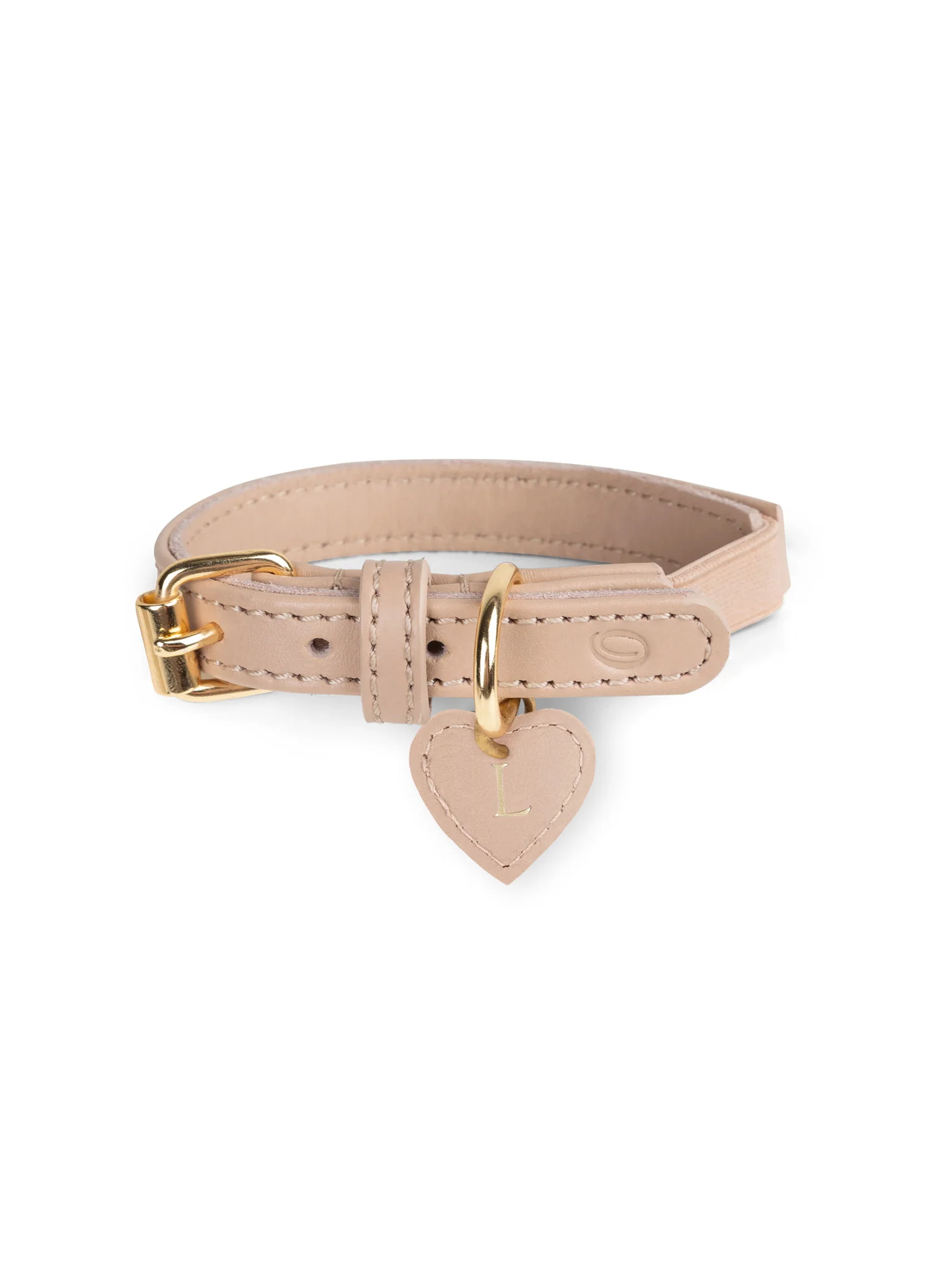 Kattenhalsband Leer Beige - Image 2