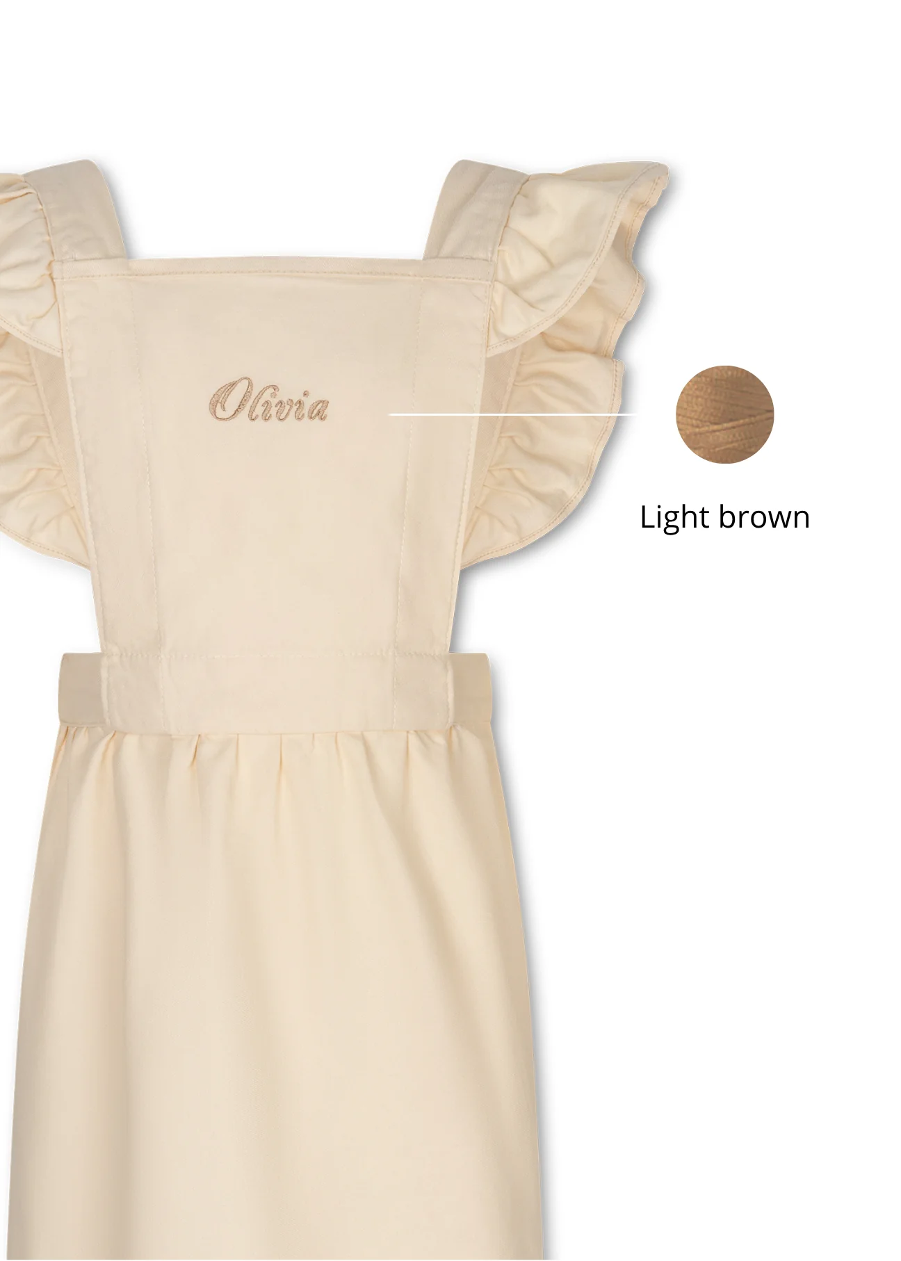 Keukenschort Ruffle Cream Kids - Image 6