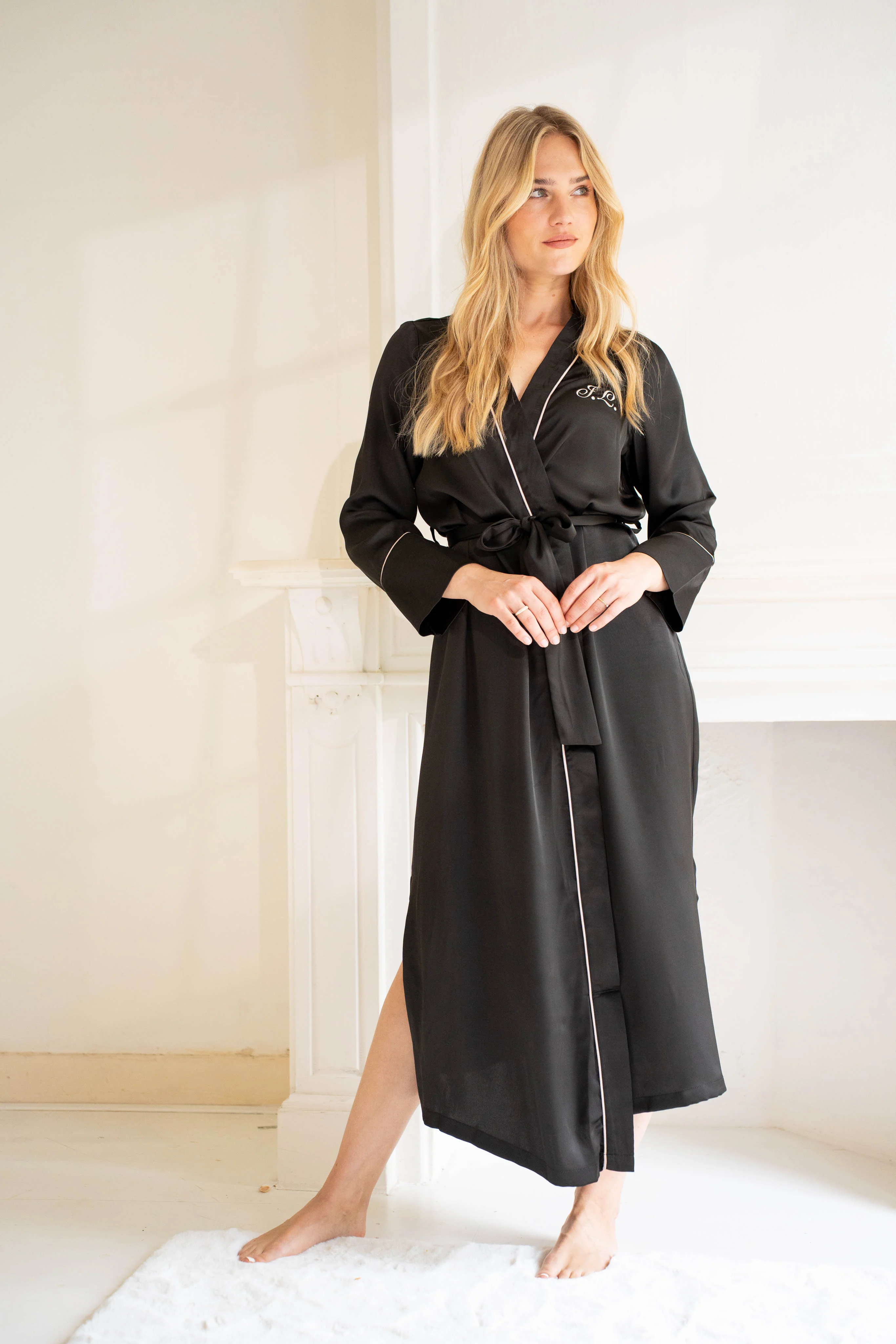Kimono Deluxe Long Midnight Black - Image 15