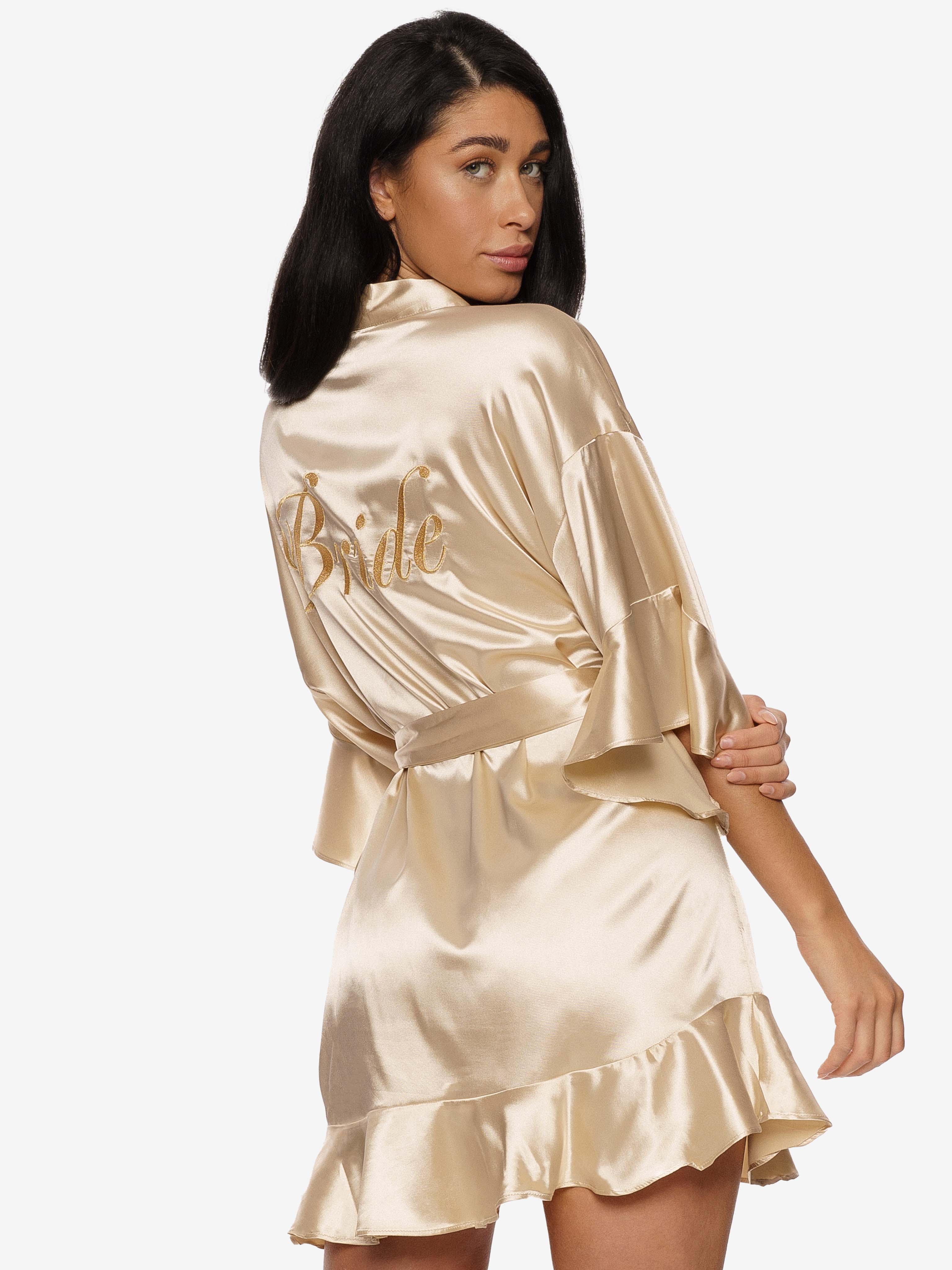 Ruffle Kimono Champagne - Image 4