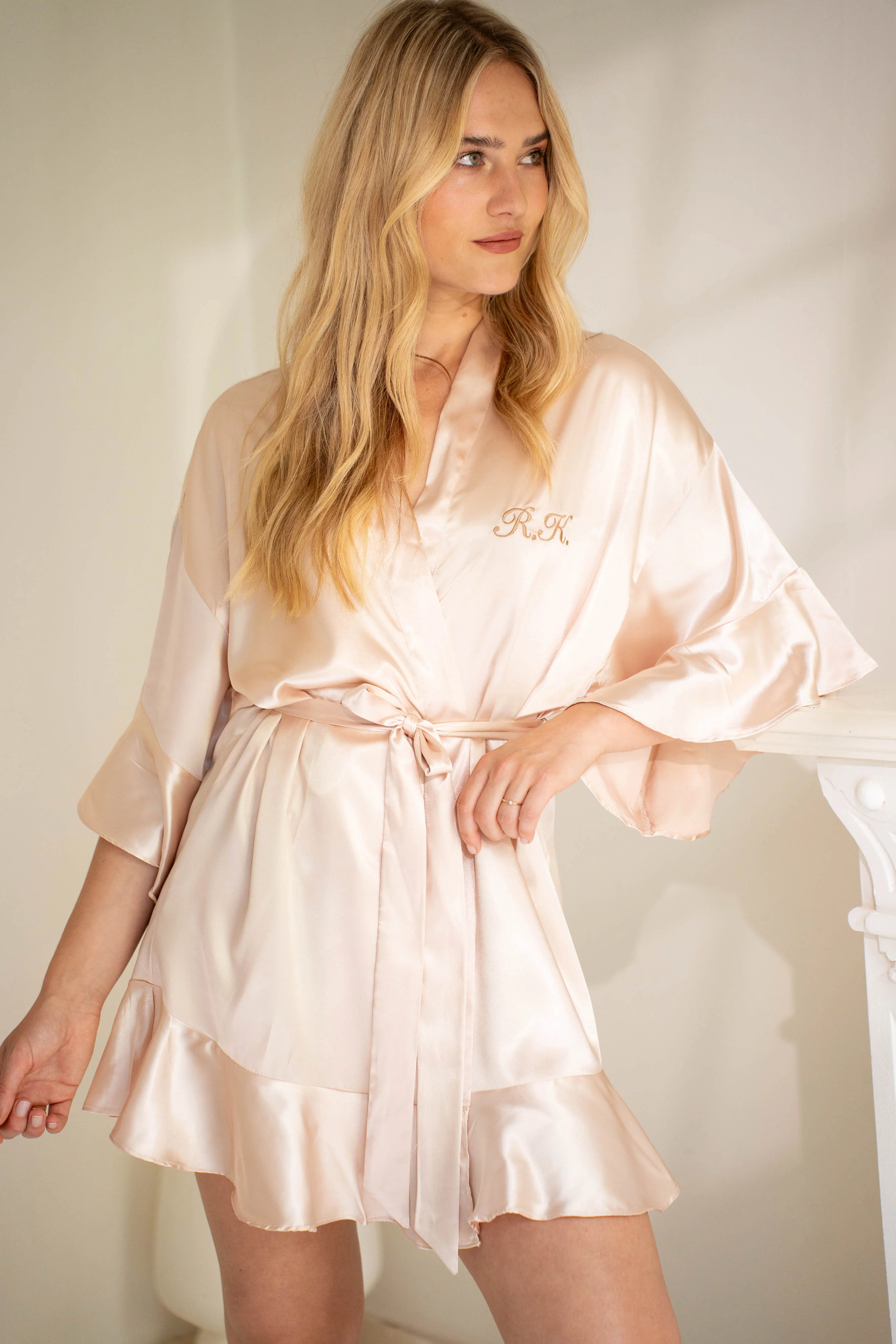 Ruffle Kimono Champagne - Image 4