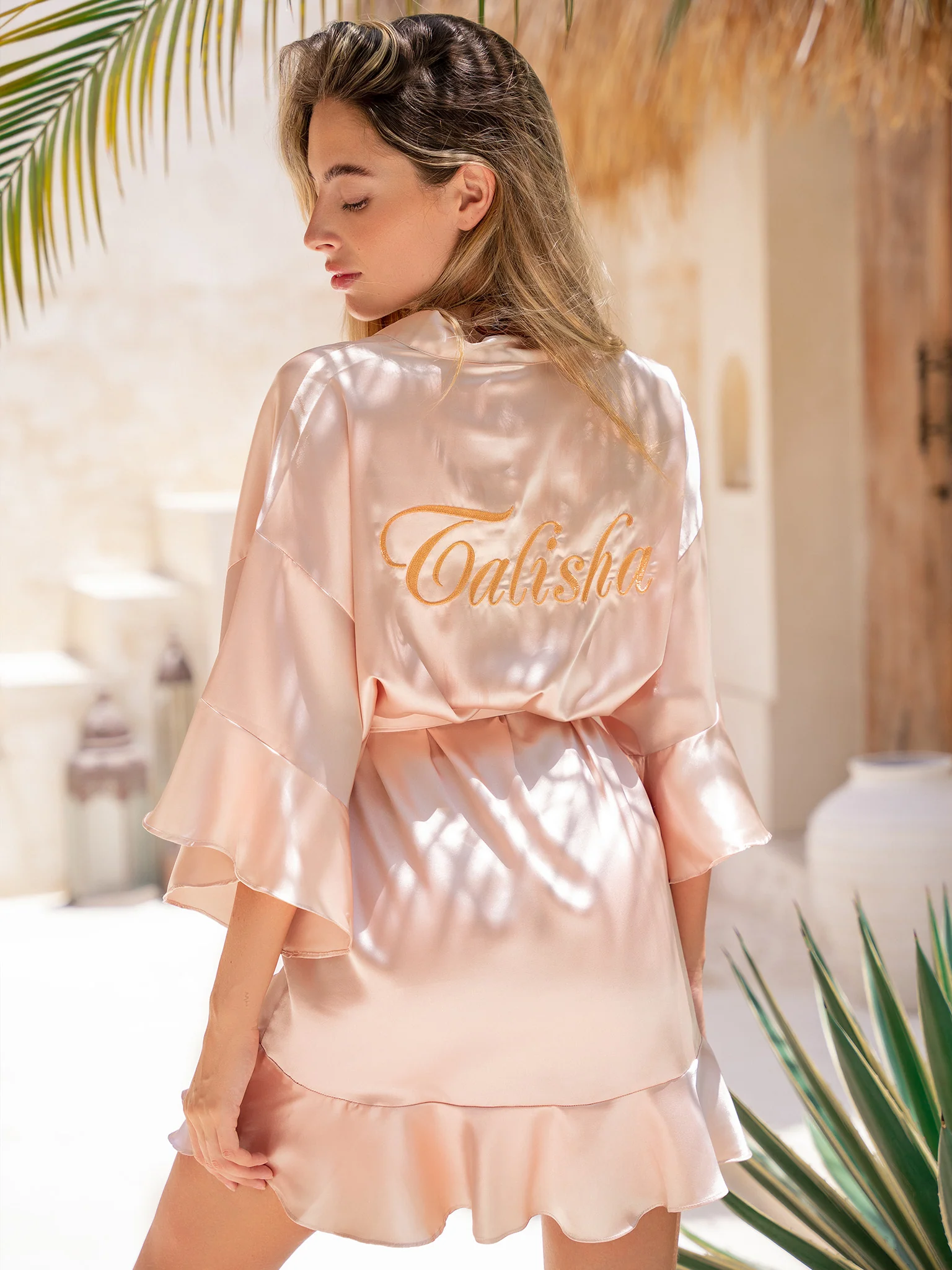 Ruffle Kimono Champagne - Image 9
