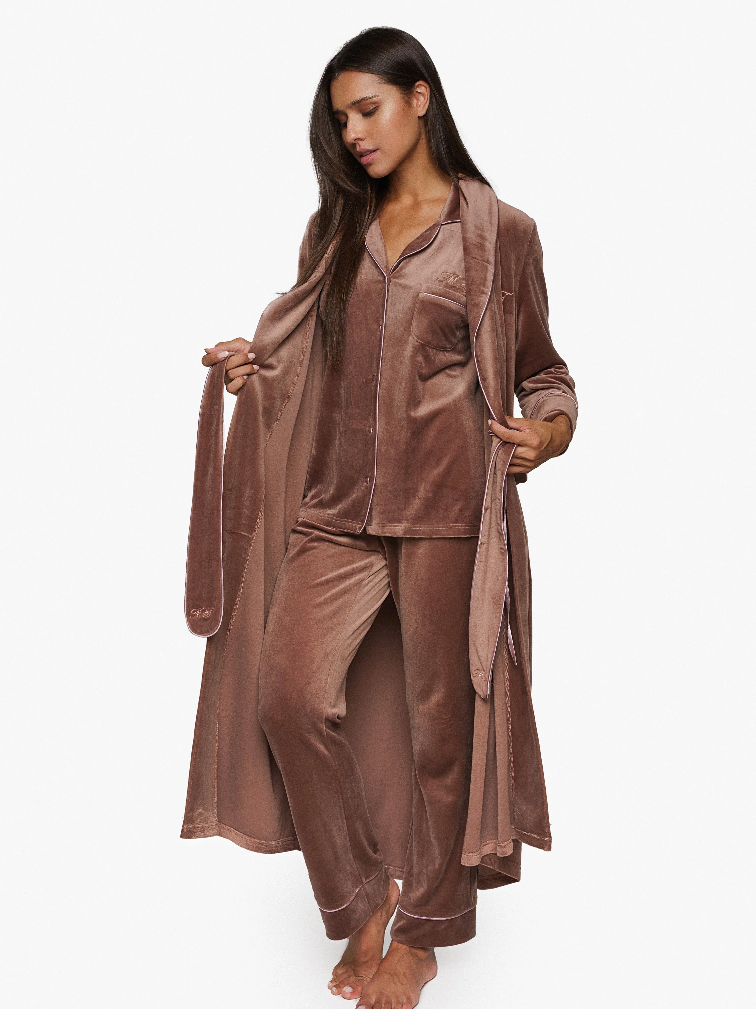 Kimono Velours Brown - Image 2
