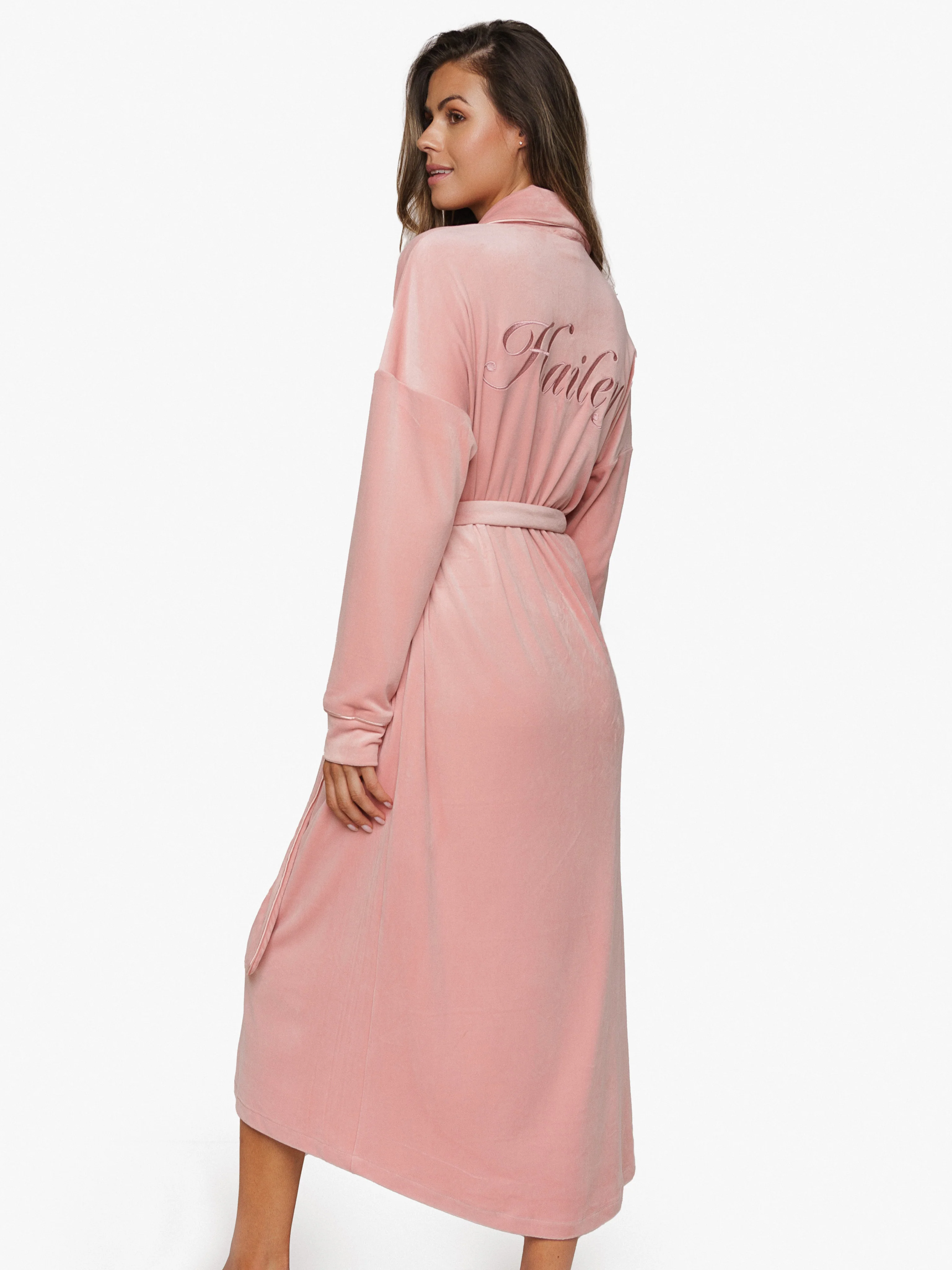 Kimono Velours Powder Pink - Image 2