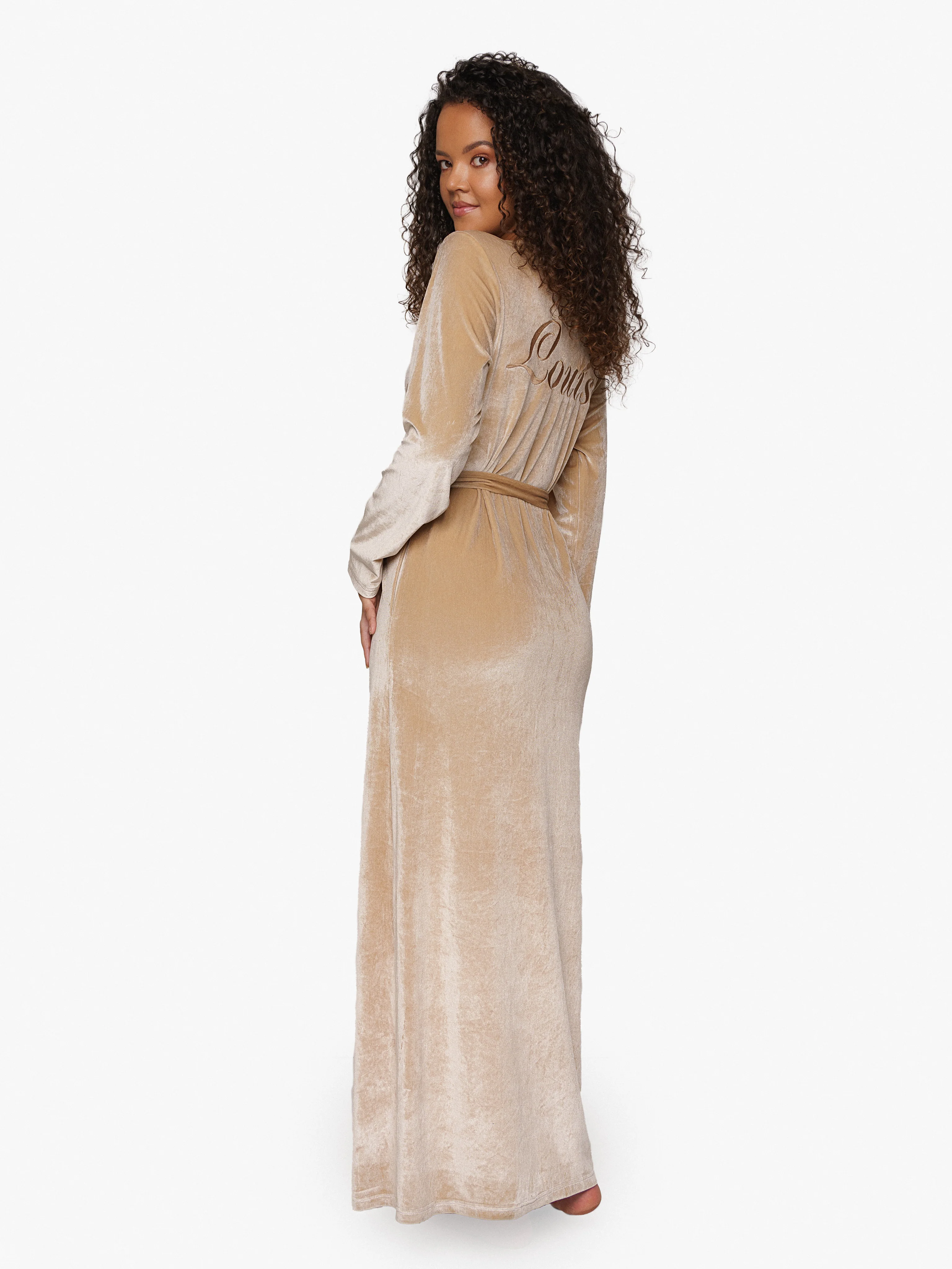 Kimono Velvet Champagne - Image 3