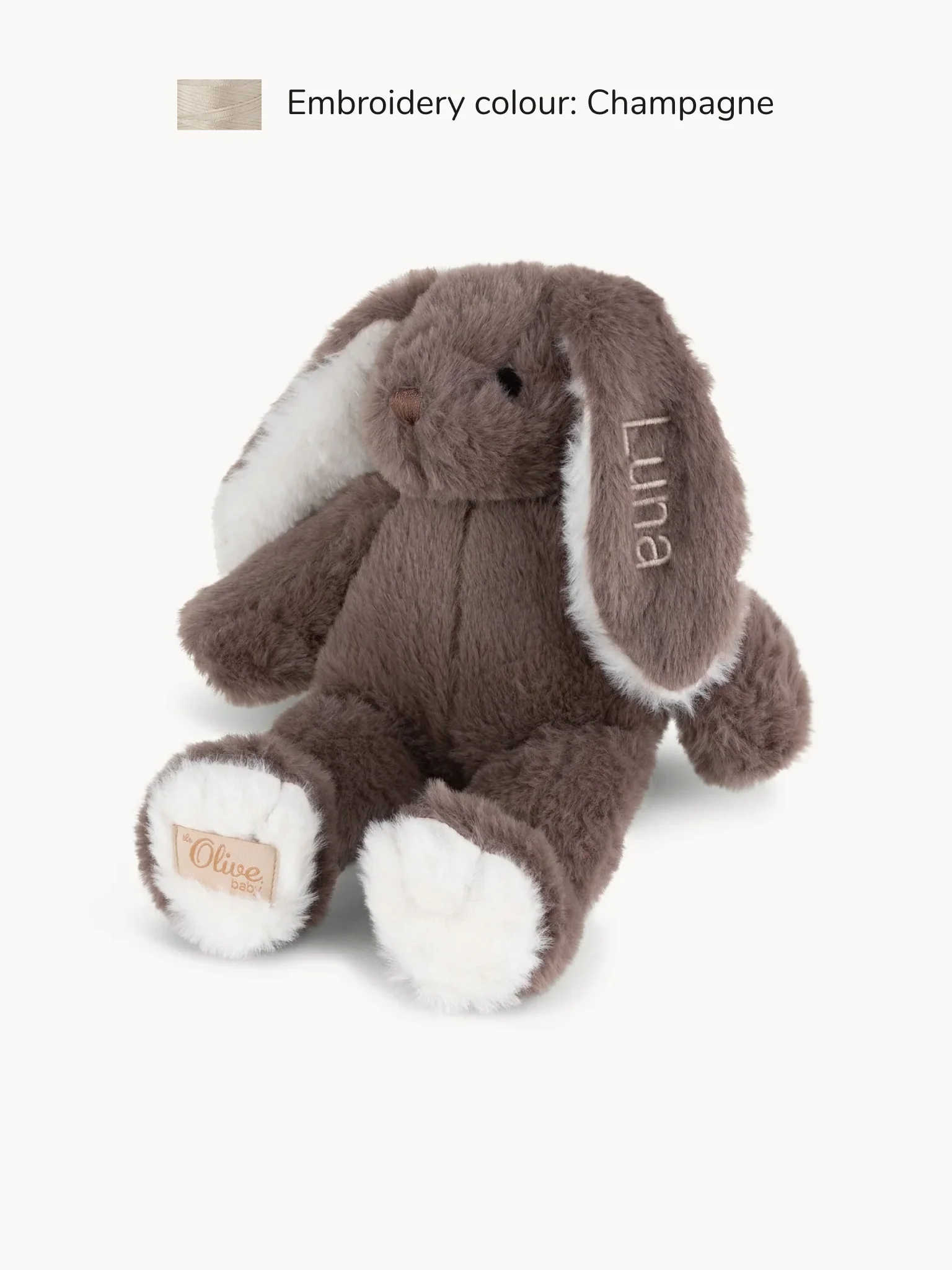 Knuffel Konijn Taupe Small - Image 2