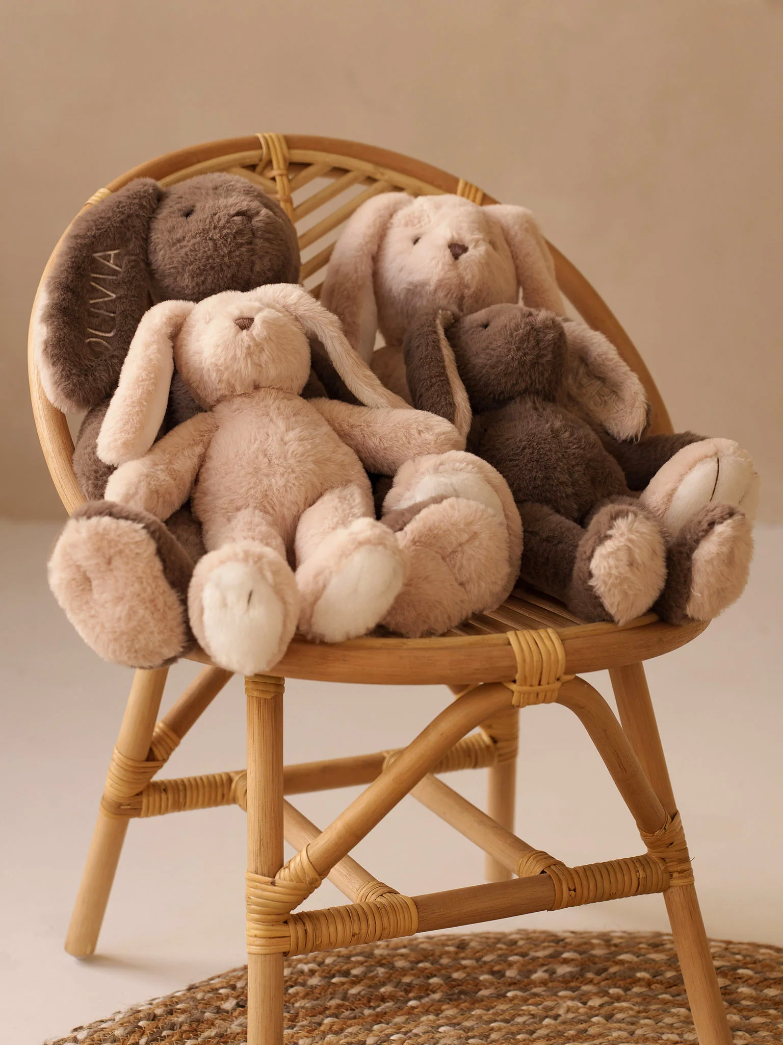 Knuffel Konijn Taupe Small - Image 4