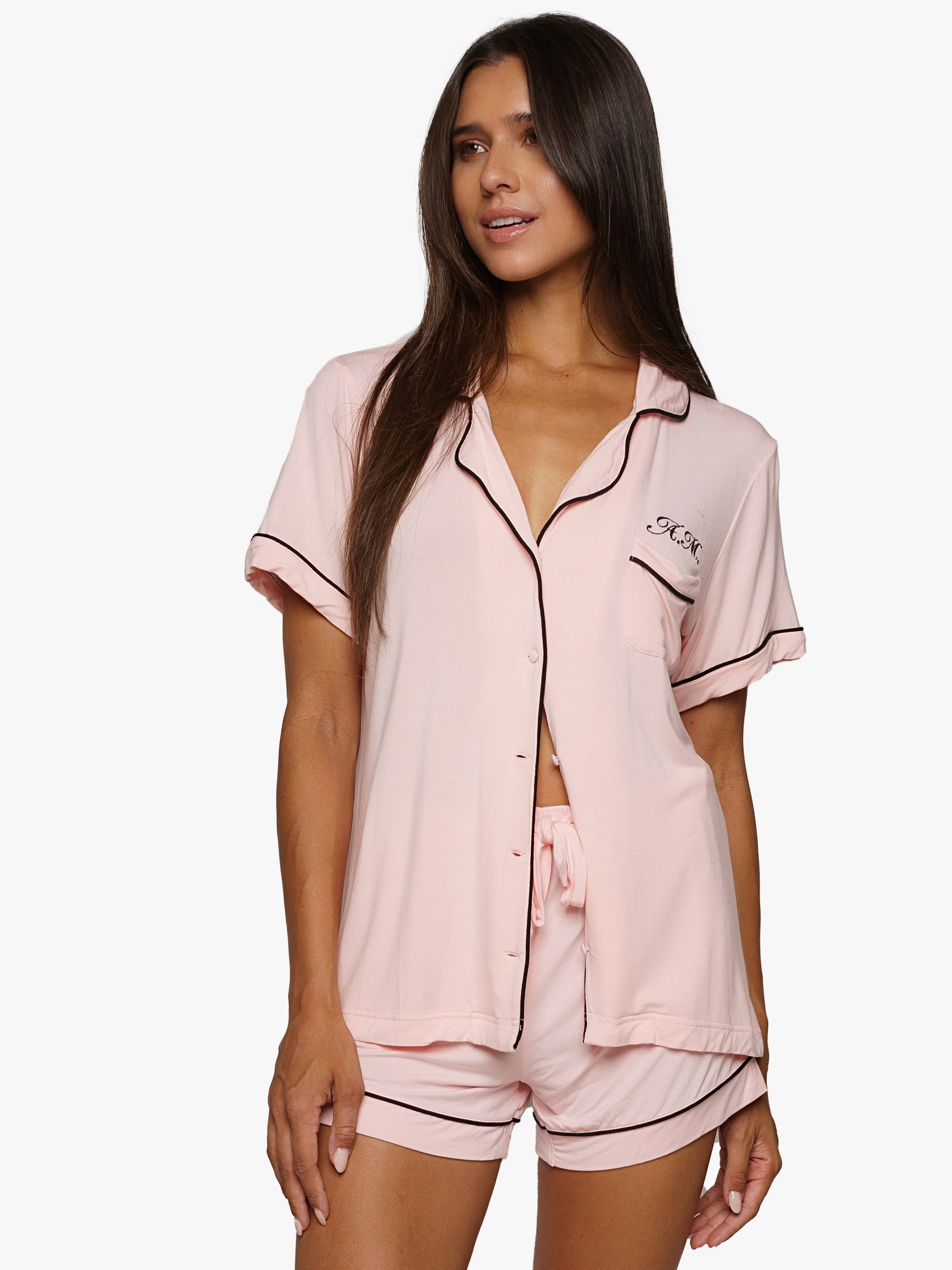 Pyjama Modal Roze Zwarte Bies - Image 3