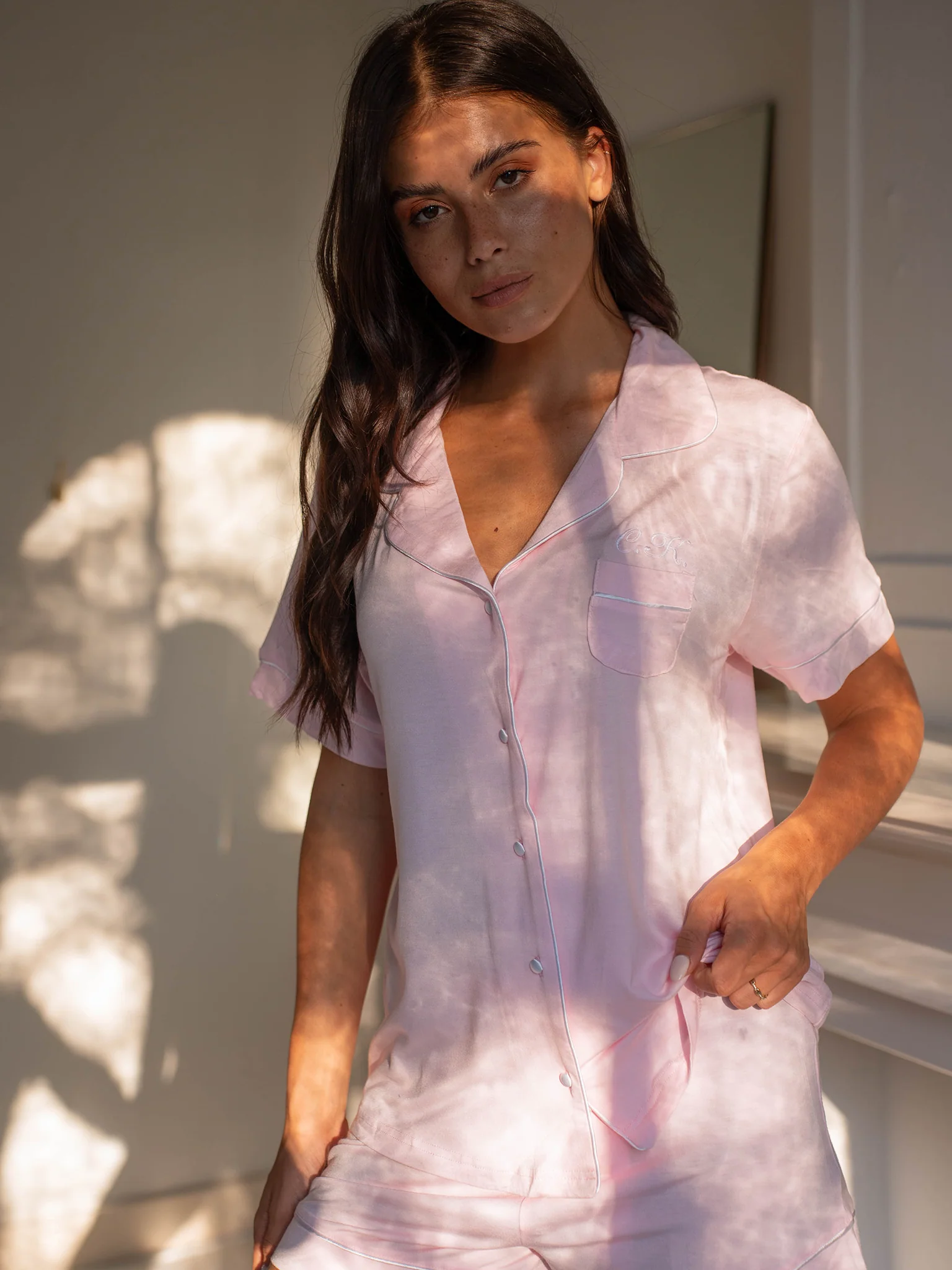 Pyjama Modal Roze Zwarte Bies - Image 5