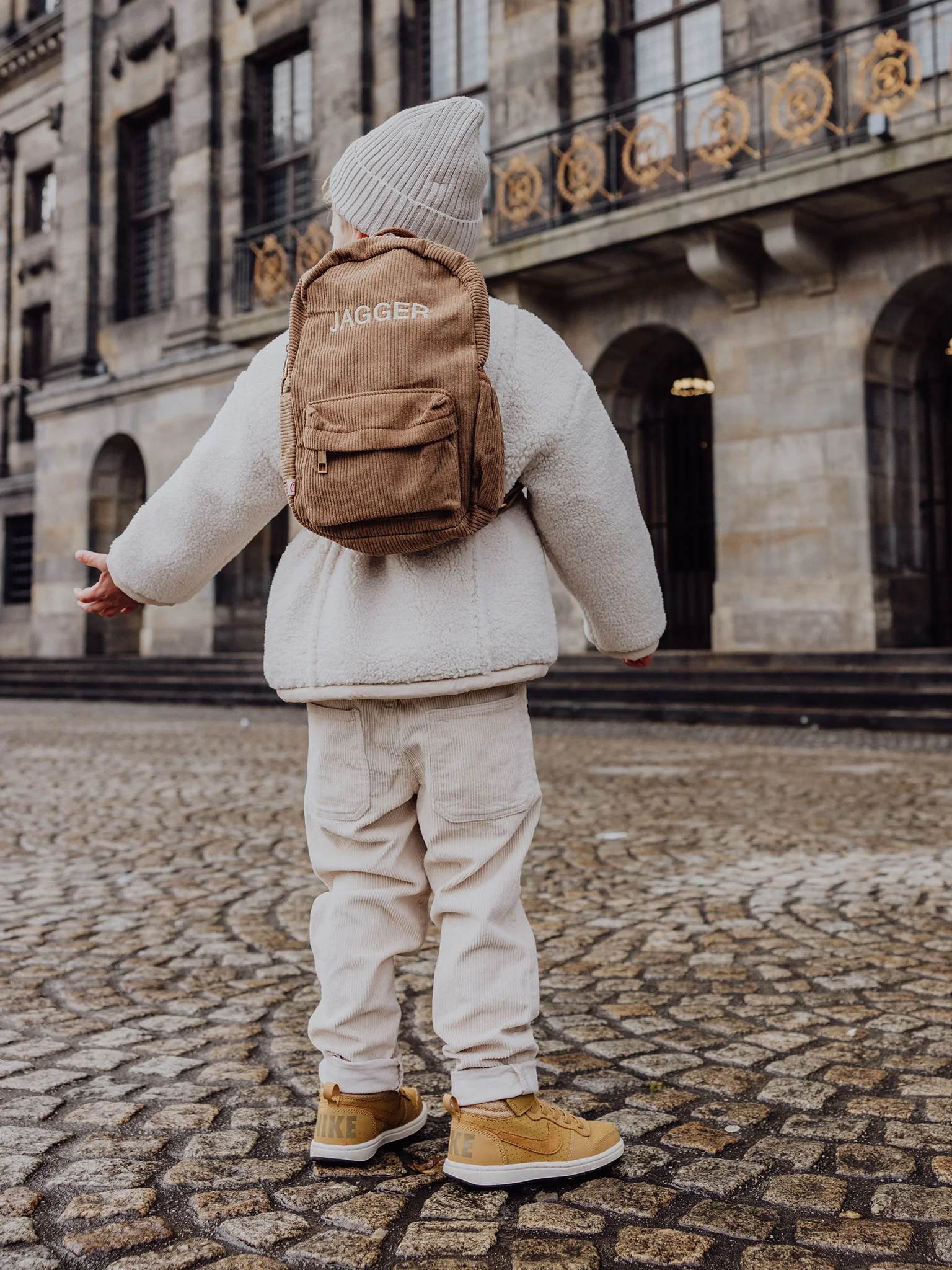 Rib Backpack Brown - Image 4