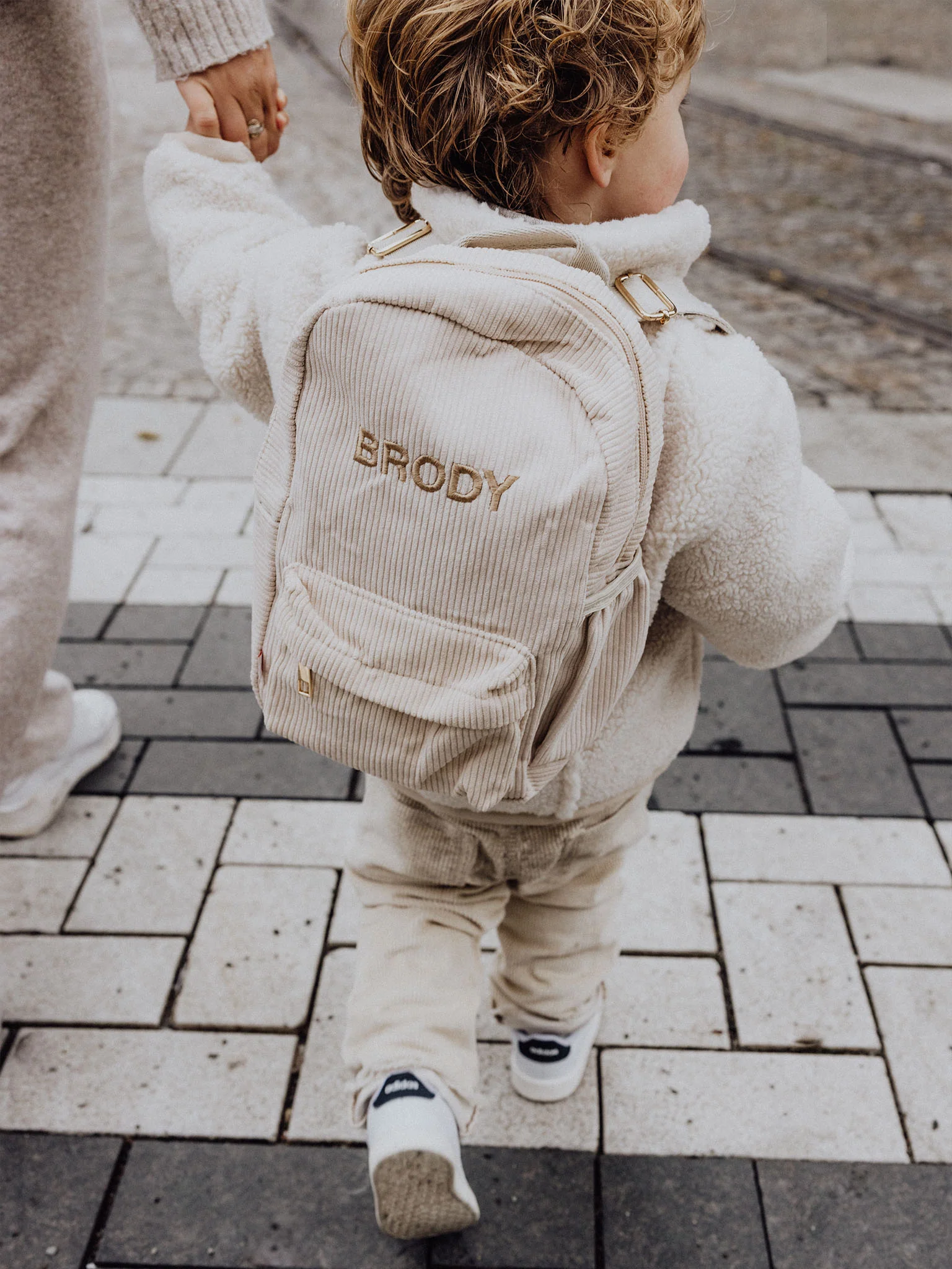 Rib Backpack Cream - Image 6