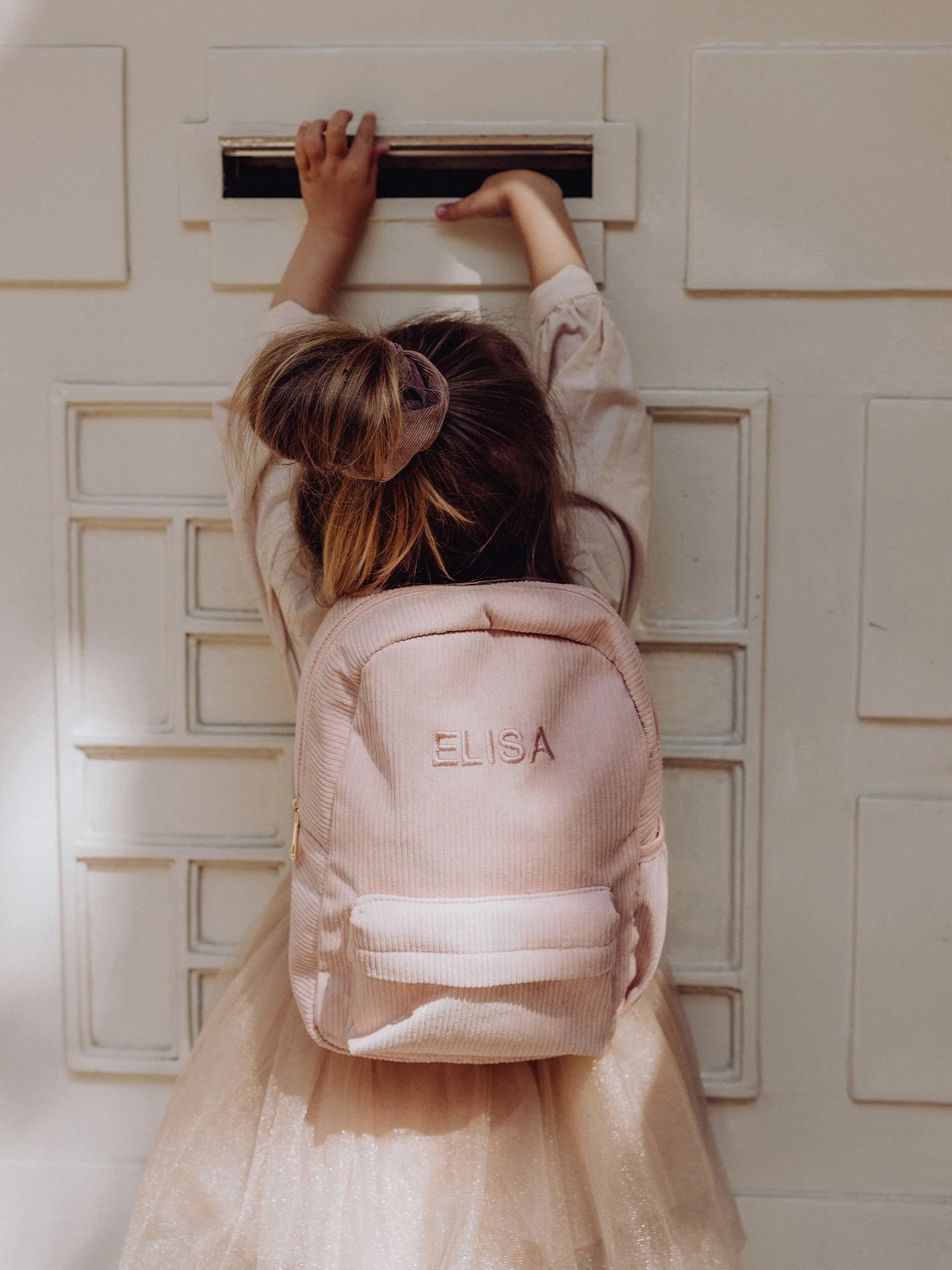 Rib Backpack Powder Pink - Image 3