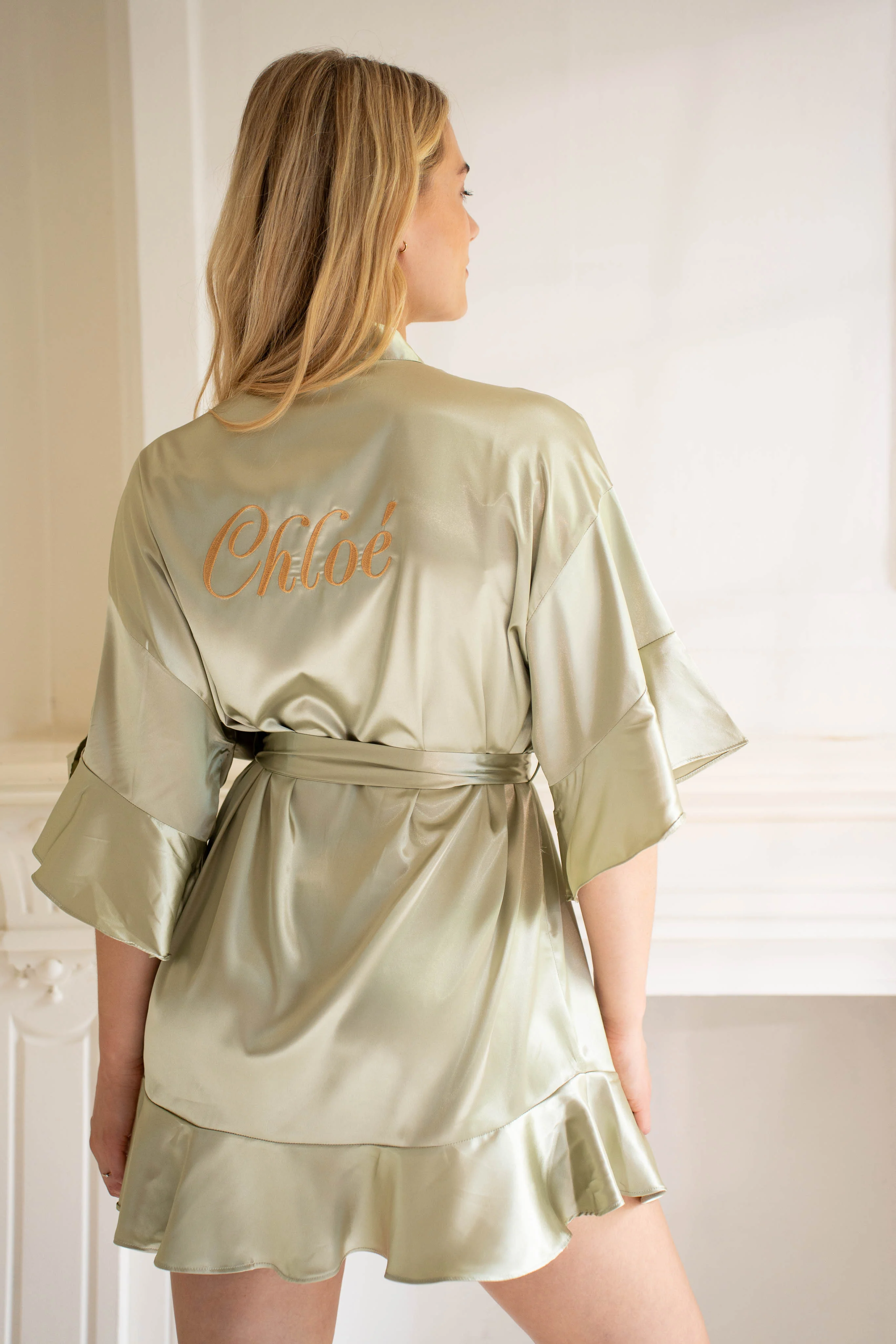 Ruffle Kimono Olive - Image 6