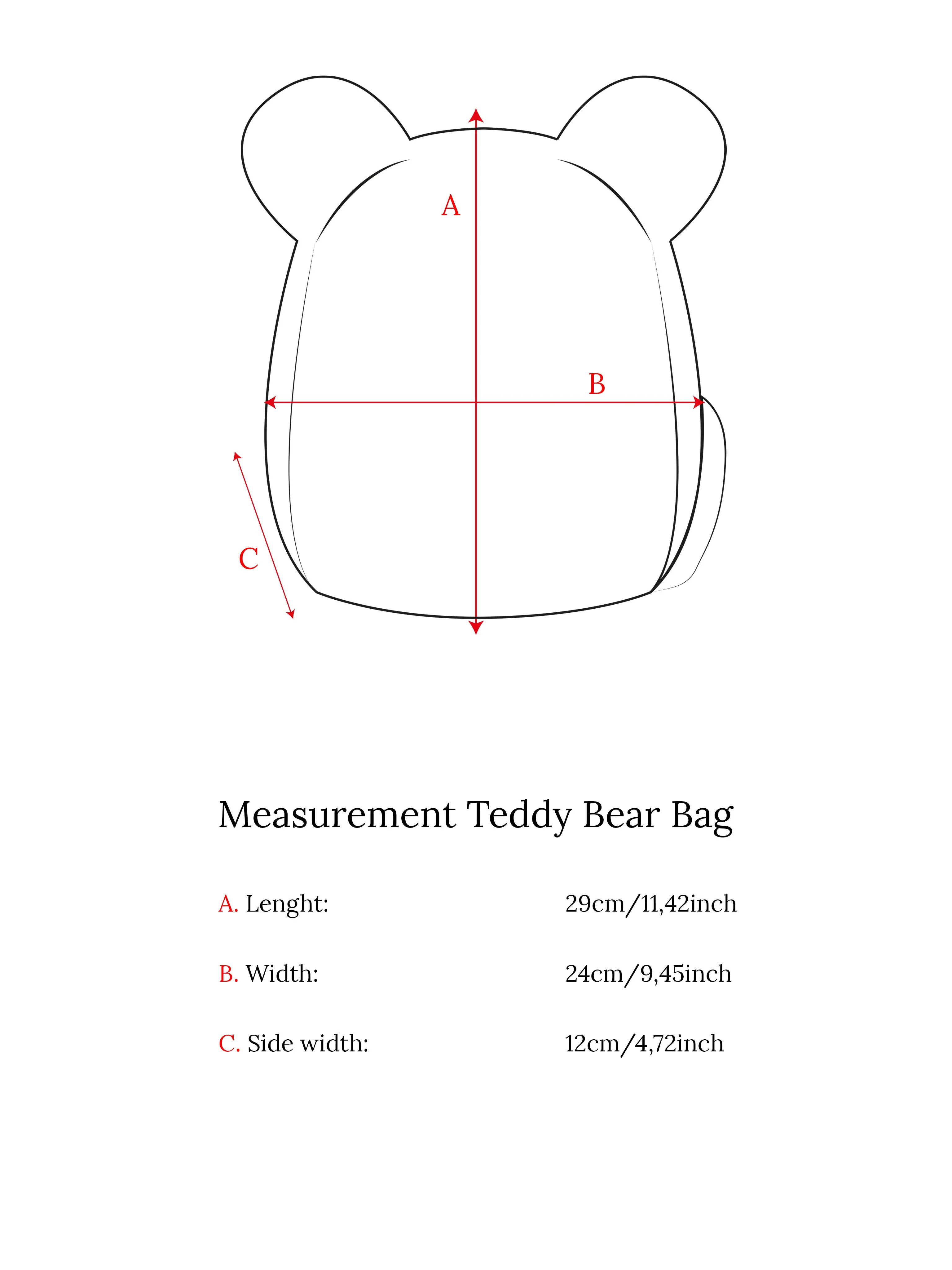 Rugzak Teddy Bear Cream - Image 7