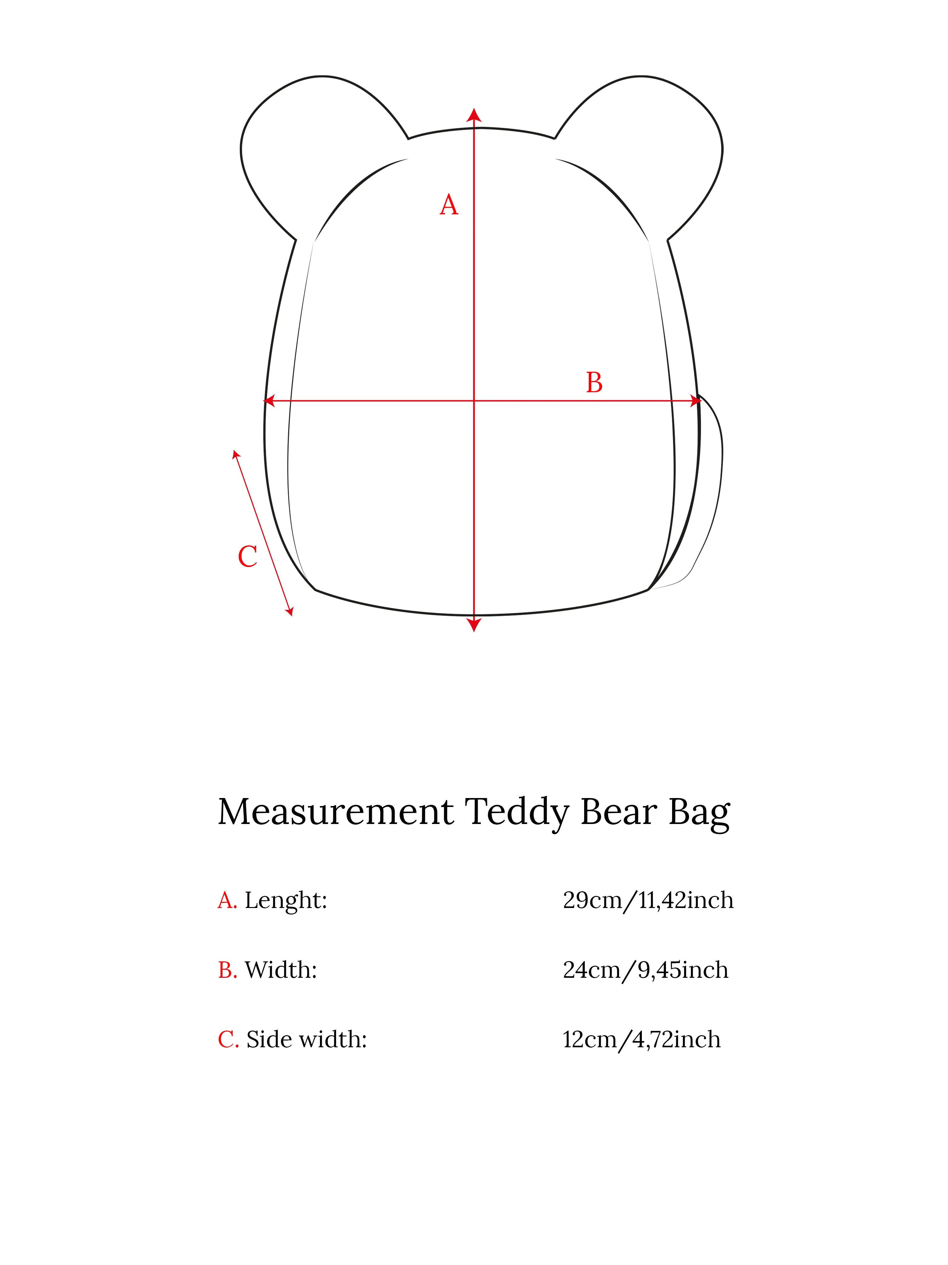 Rugzak Teddy Bear Cream - Image 7