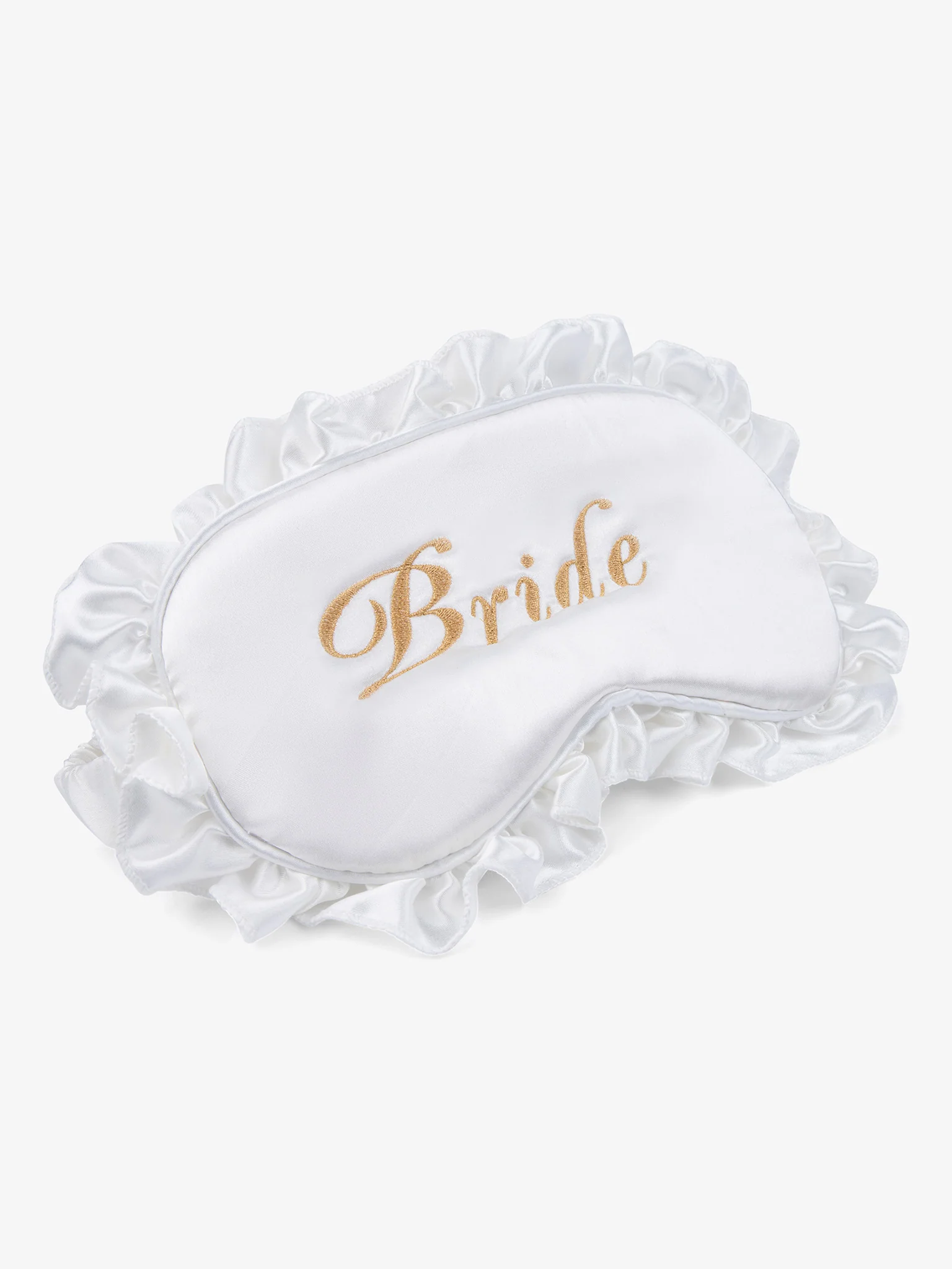 Slaapmasker Ruffle White - Image 4