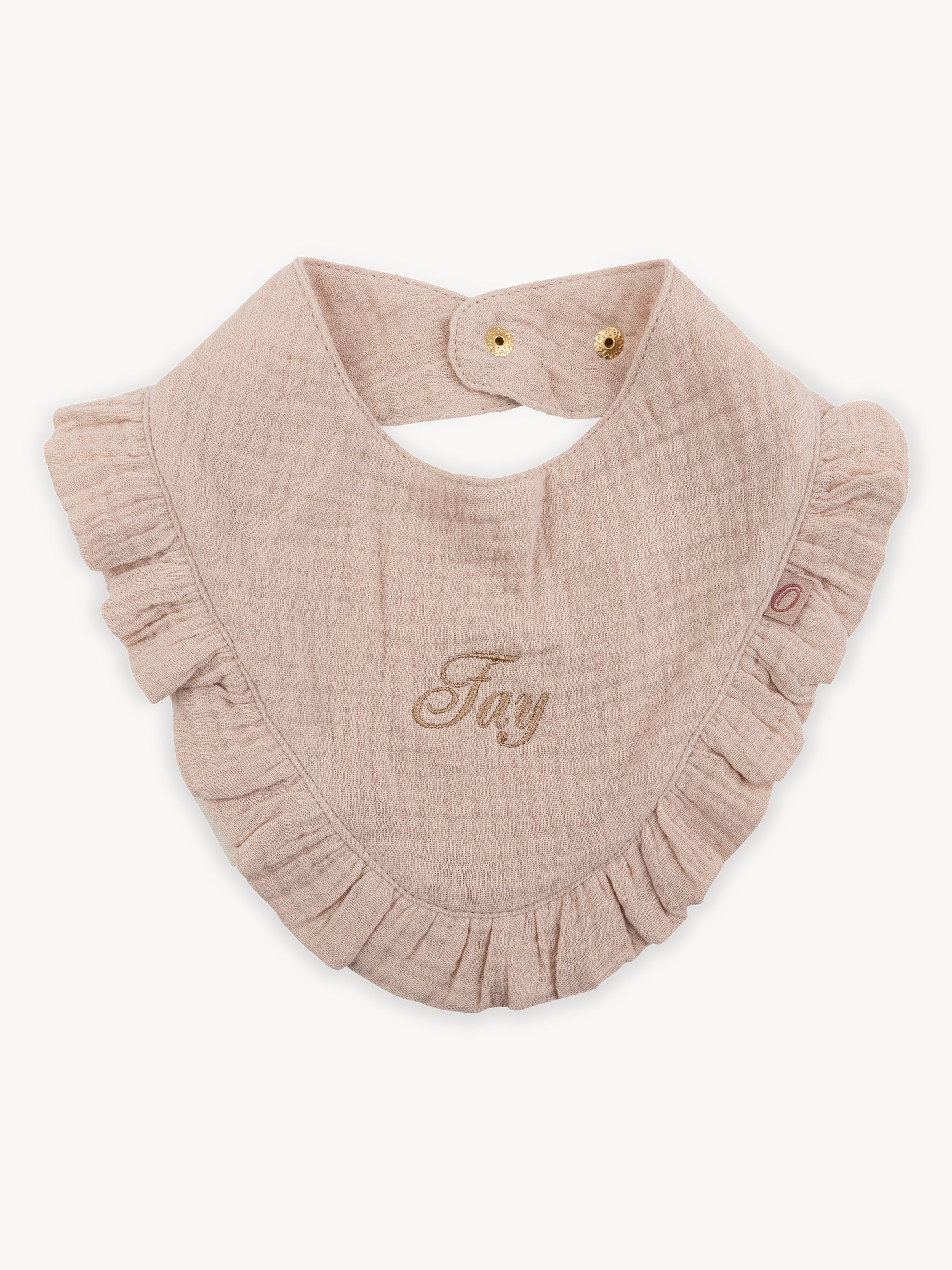 Slabbetje Ruffle Mocca - Image 2