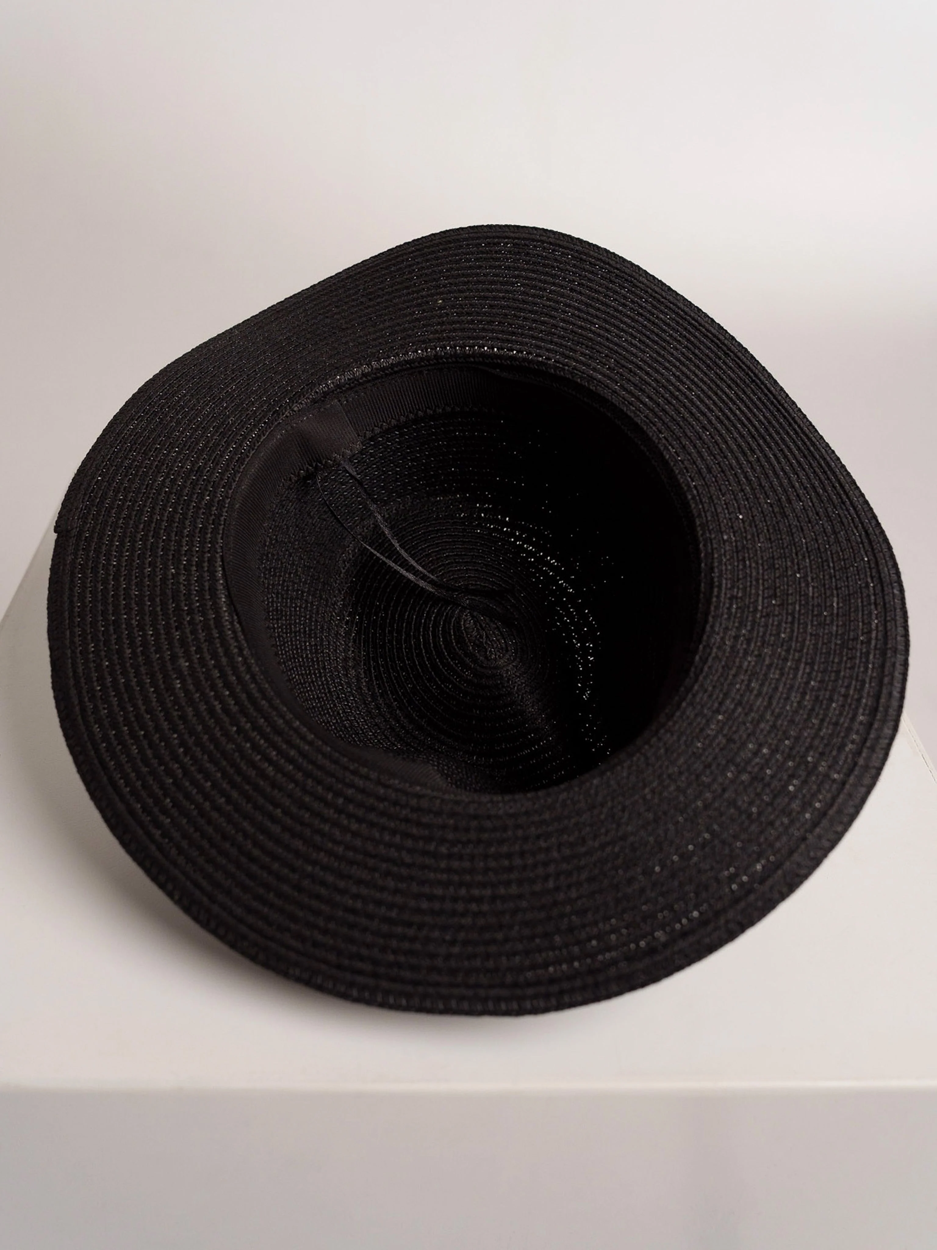 Strohoed Deluxe Zwart Met Beige Band - Image 6