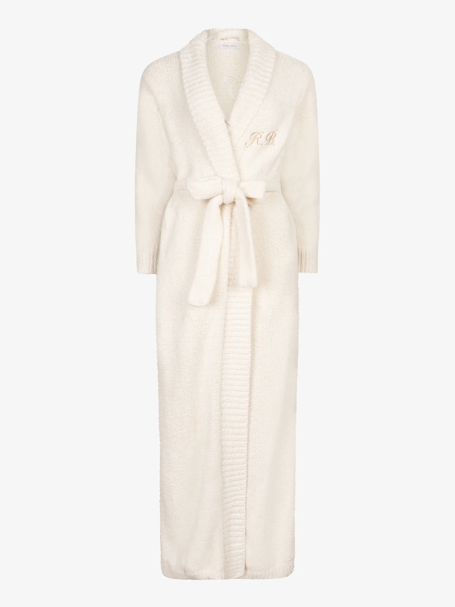Badjas Teddy Off-white Long - Image 4
