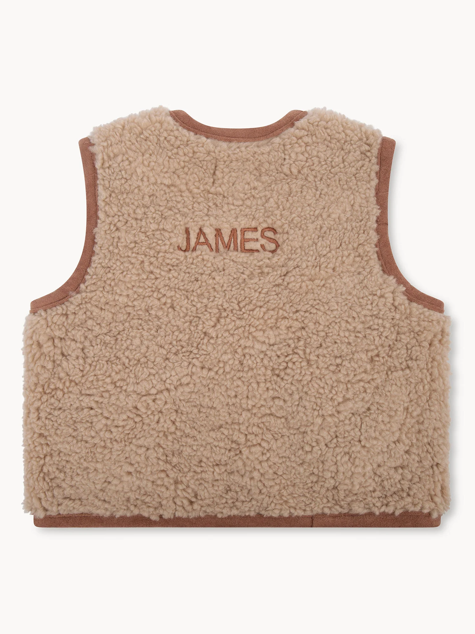 Teddy Gilet Beige - Image 11