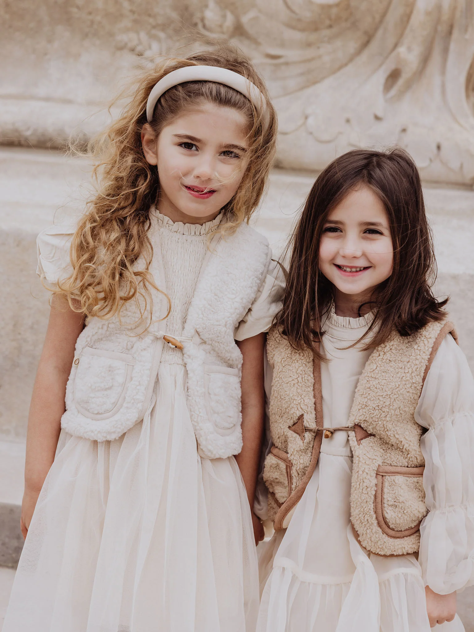 Teddy Gilet Beige - Image 3