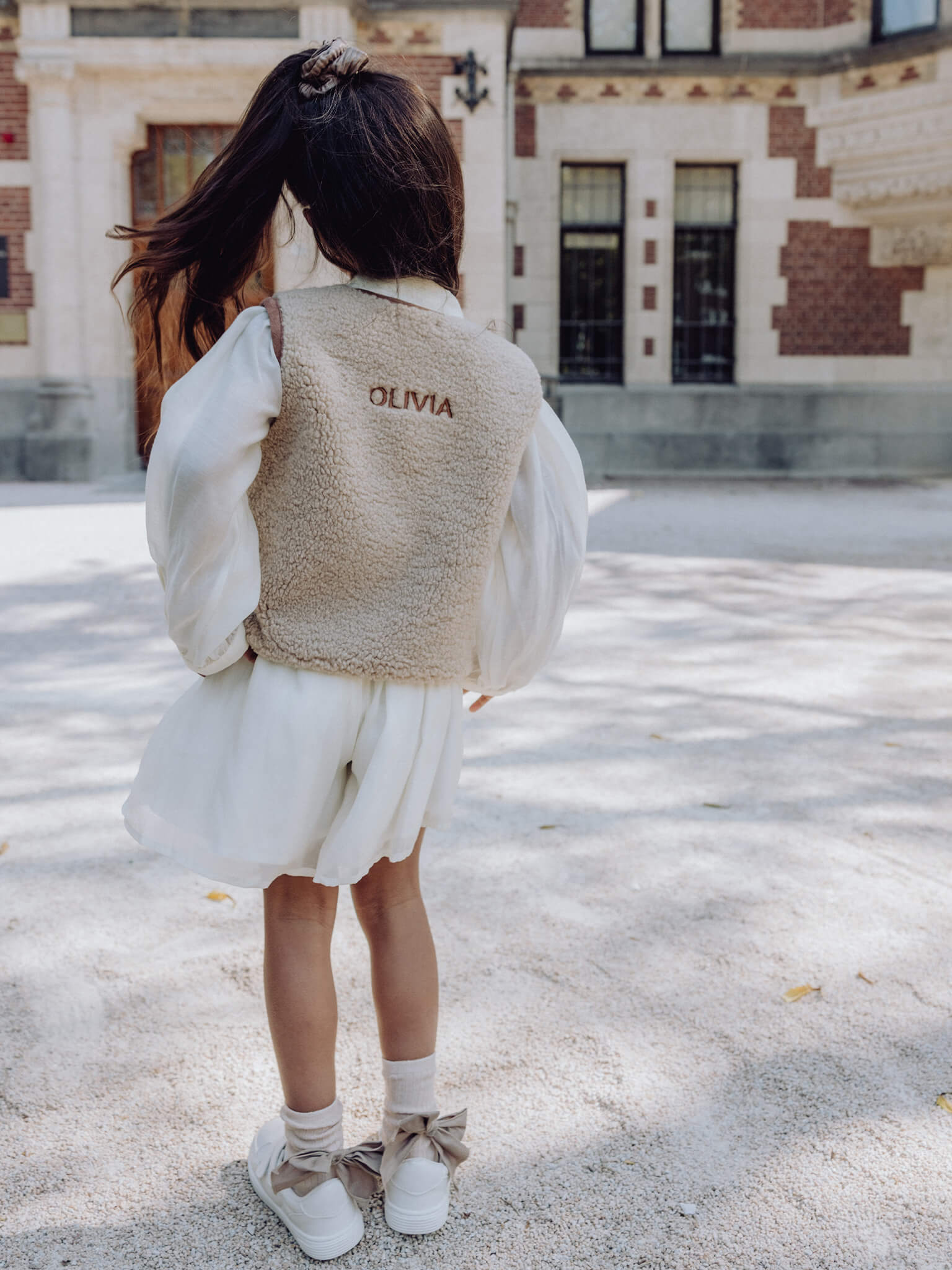 Teddy Gilet Beige - Image 4