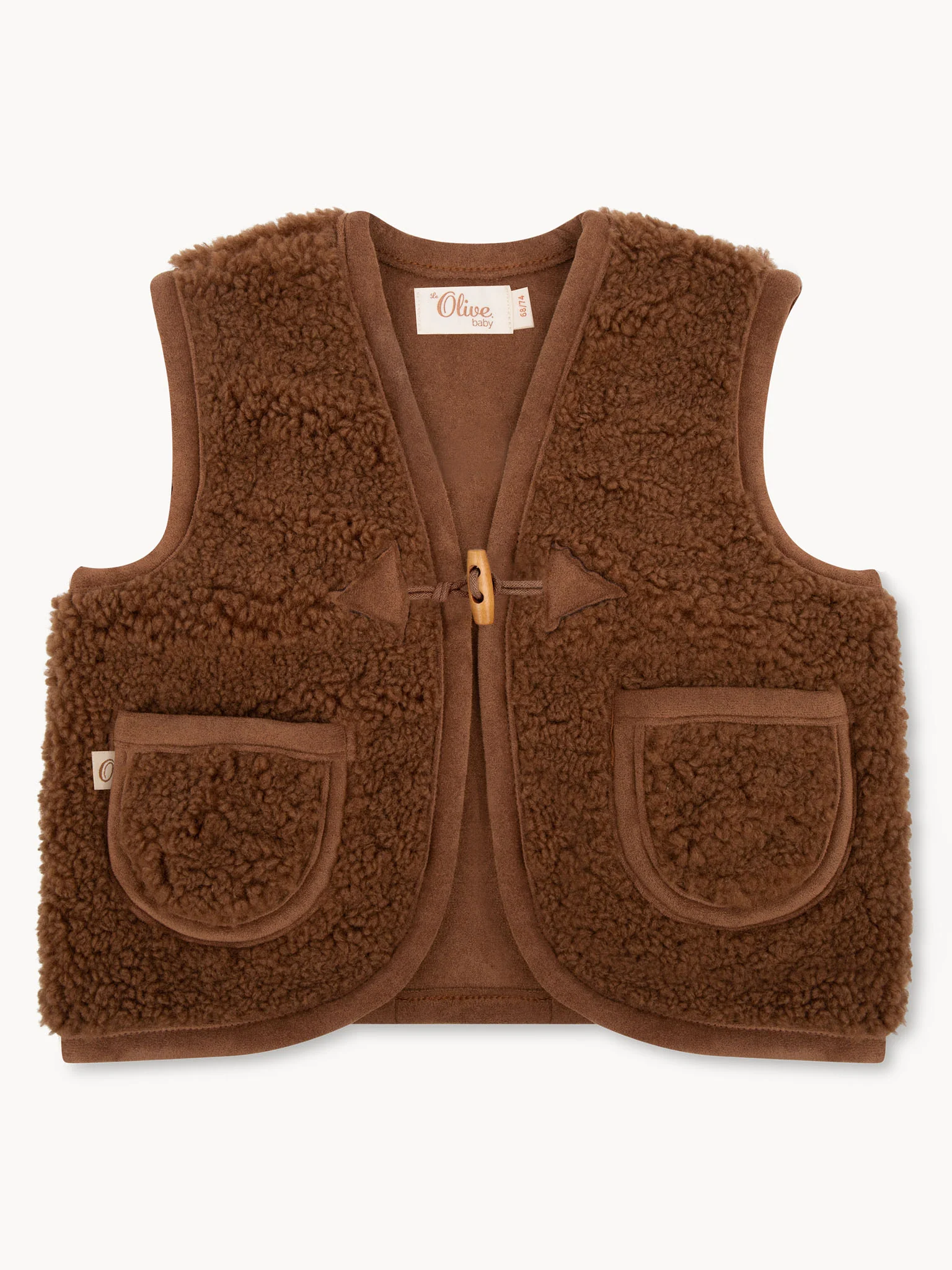 Teddy Gilet Bruin - Image 6