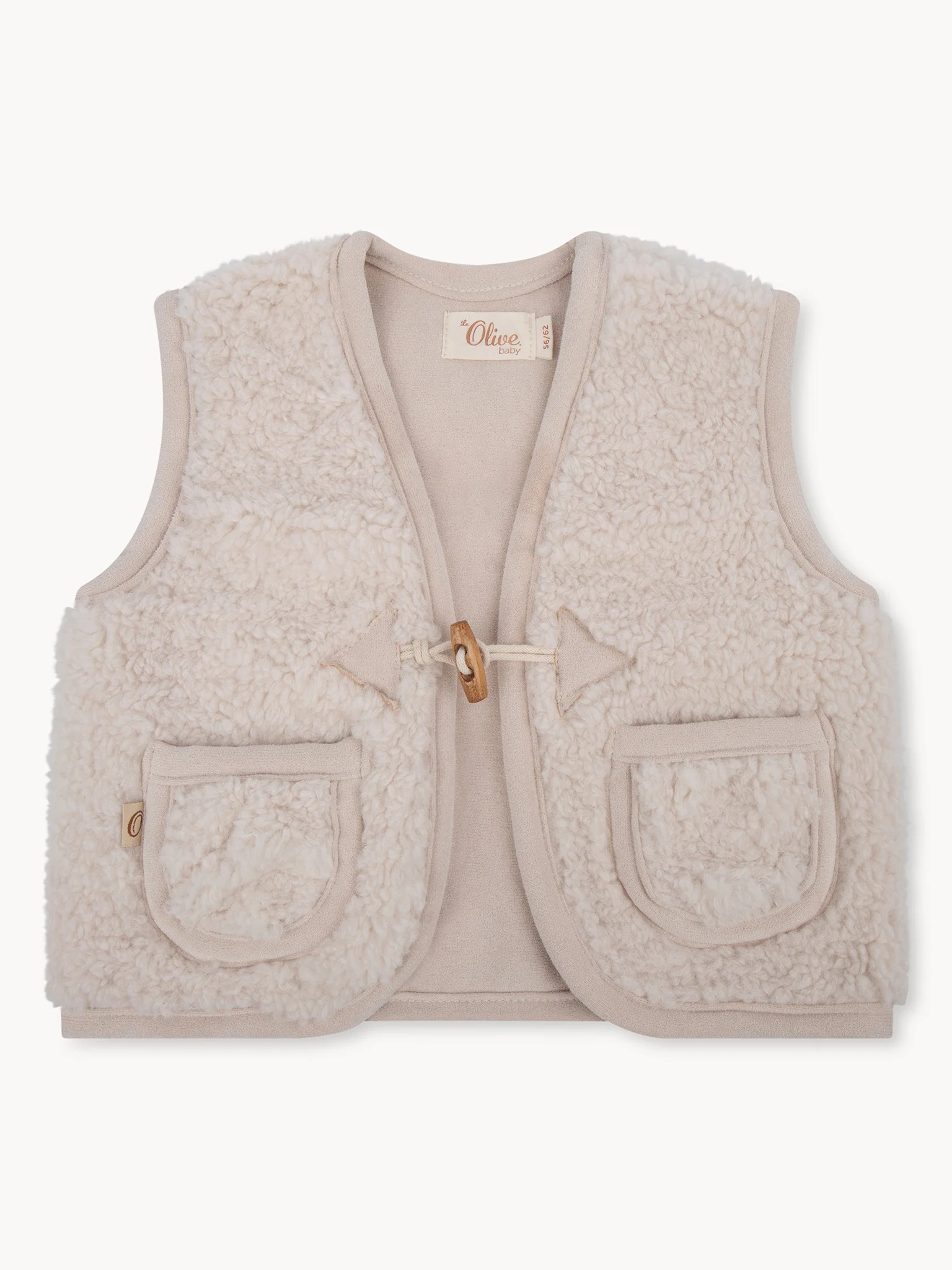 Teddy Gilet Crème - Image 2