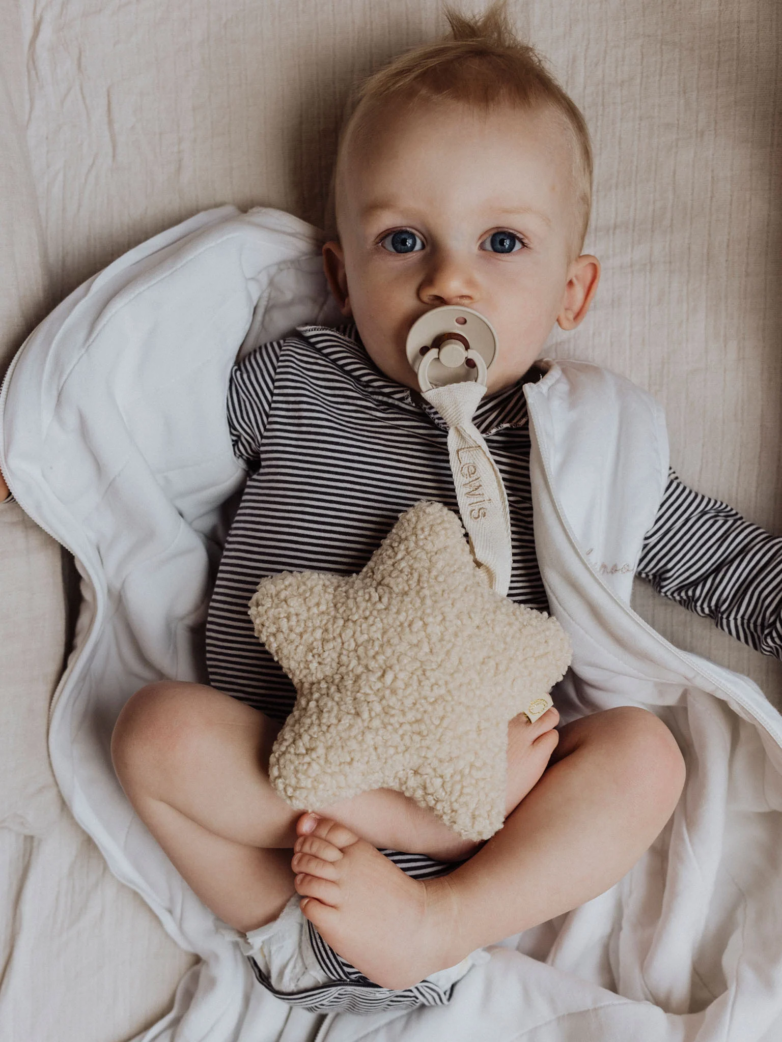 Teddy Speenknuffel Ster Cream - Image 4