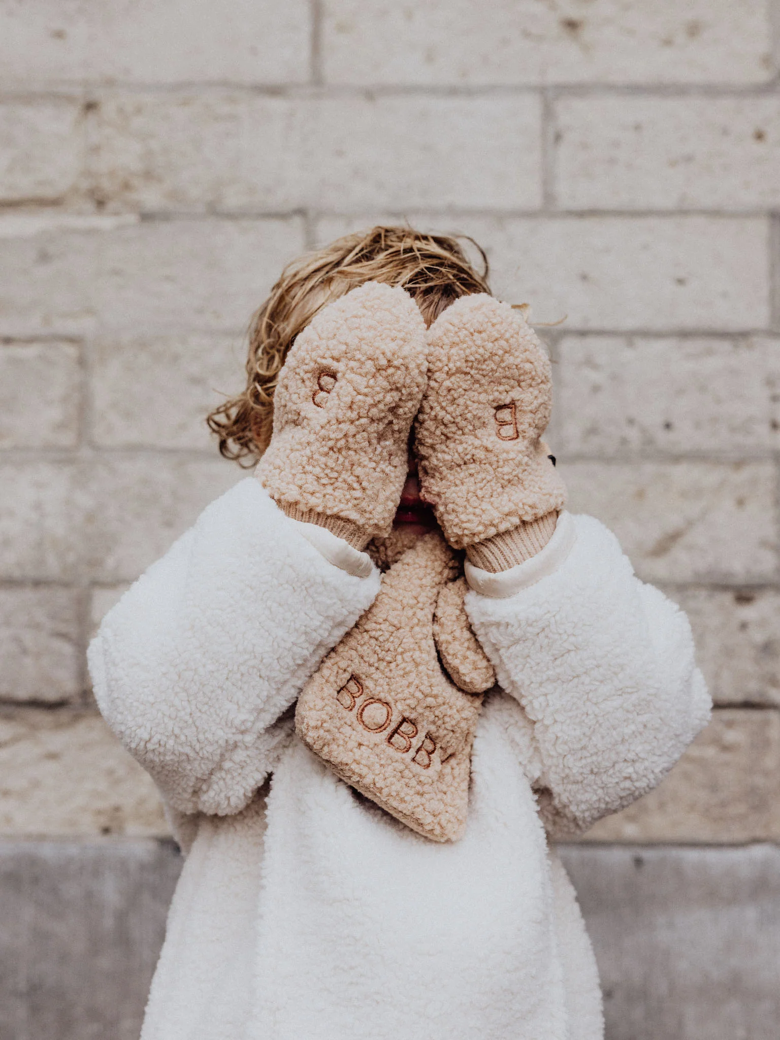 Teddy Wanten Beige - Image 2